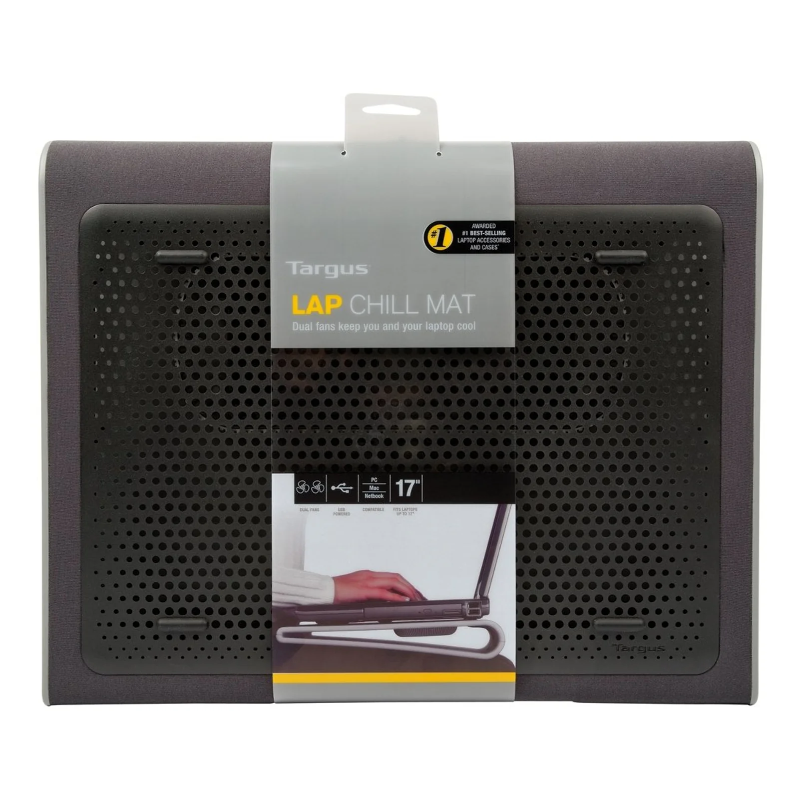 Targus AWE55GL système de refroidissement pour ordinateurs portables 43,2 cm (17") 1900 tr/min Noir, Gris