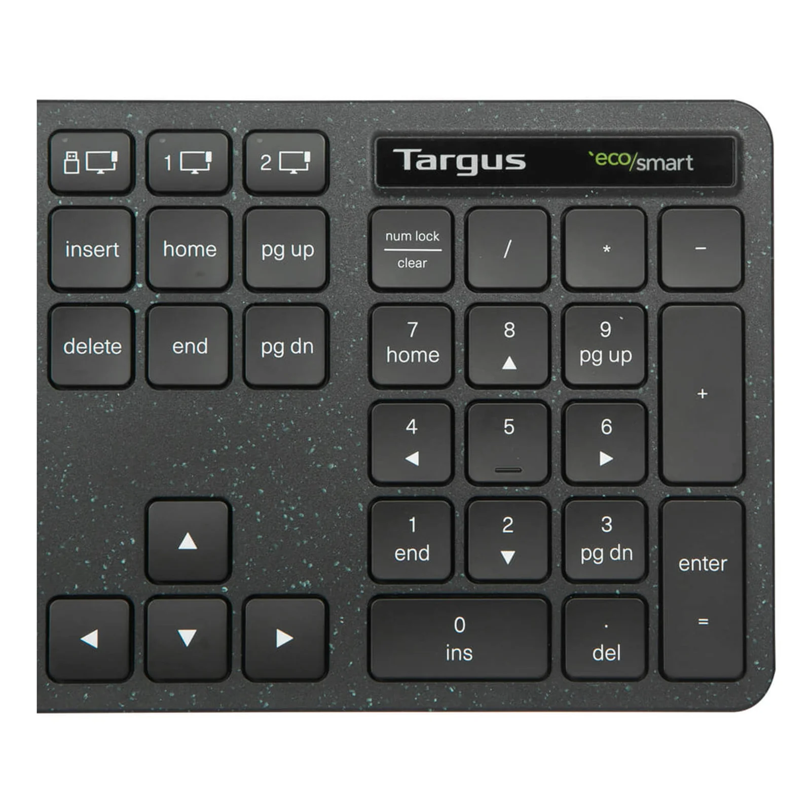 Targus EcoSmart AKB873FR clavier Universel RF sans fil + Bluetooth AZERTY Français Noir