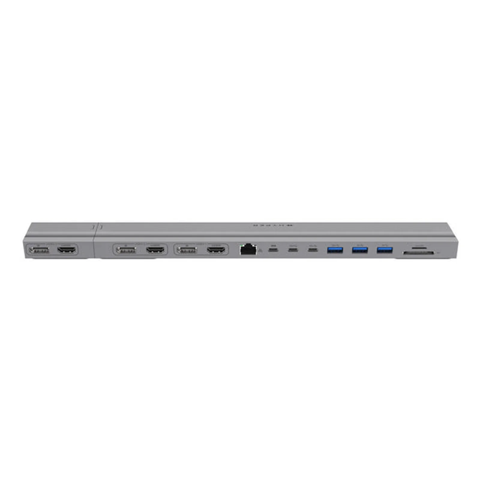 HyperDrive 4K 2 x USB 3.2 Gen 2 (3.1 Gen 2) Type-C Argent