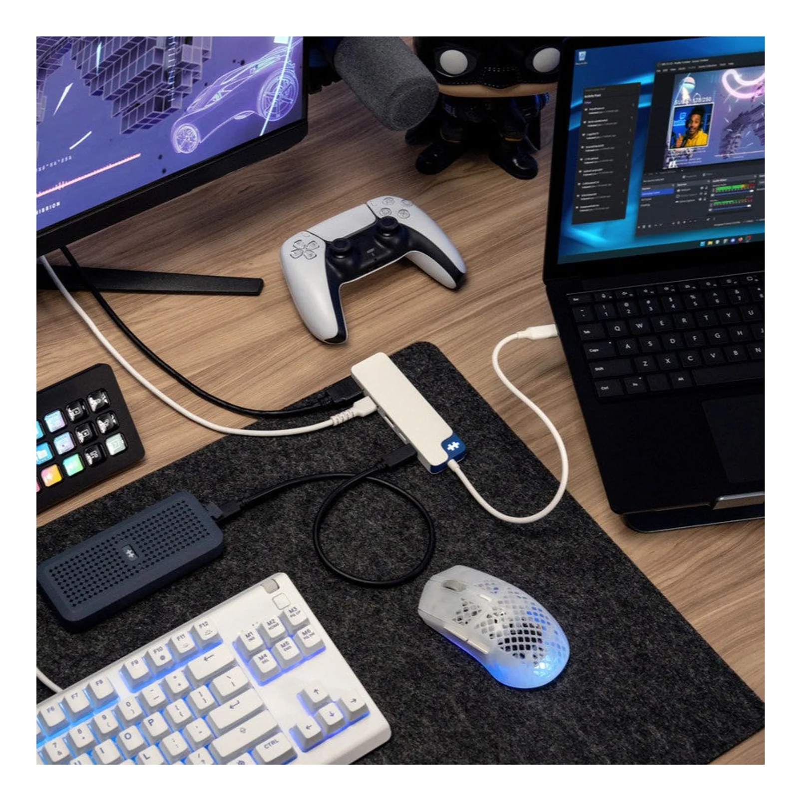 Targus HyperDrive Avec fil USB 3.2 Gen 1 (3.1 Gen 1) Type-C Blanc