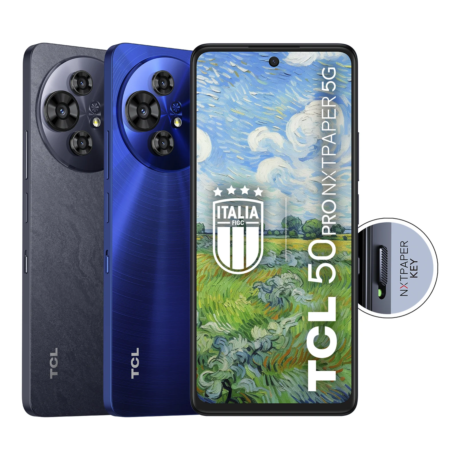 TCL 50 Pro NXTPAPER 5G 17,3 cm (6.8") Double SIM Android 14 USB Type-C 8 Go 512 Go 5010 mAh Bleu