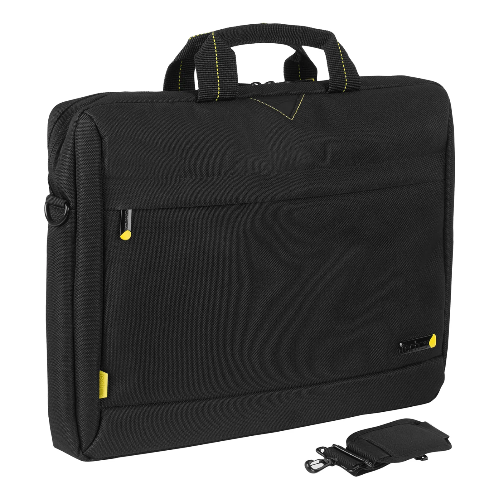 Techair Classic essential 35,8 cm (14.1") Sac Messenger Noir