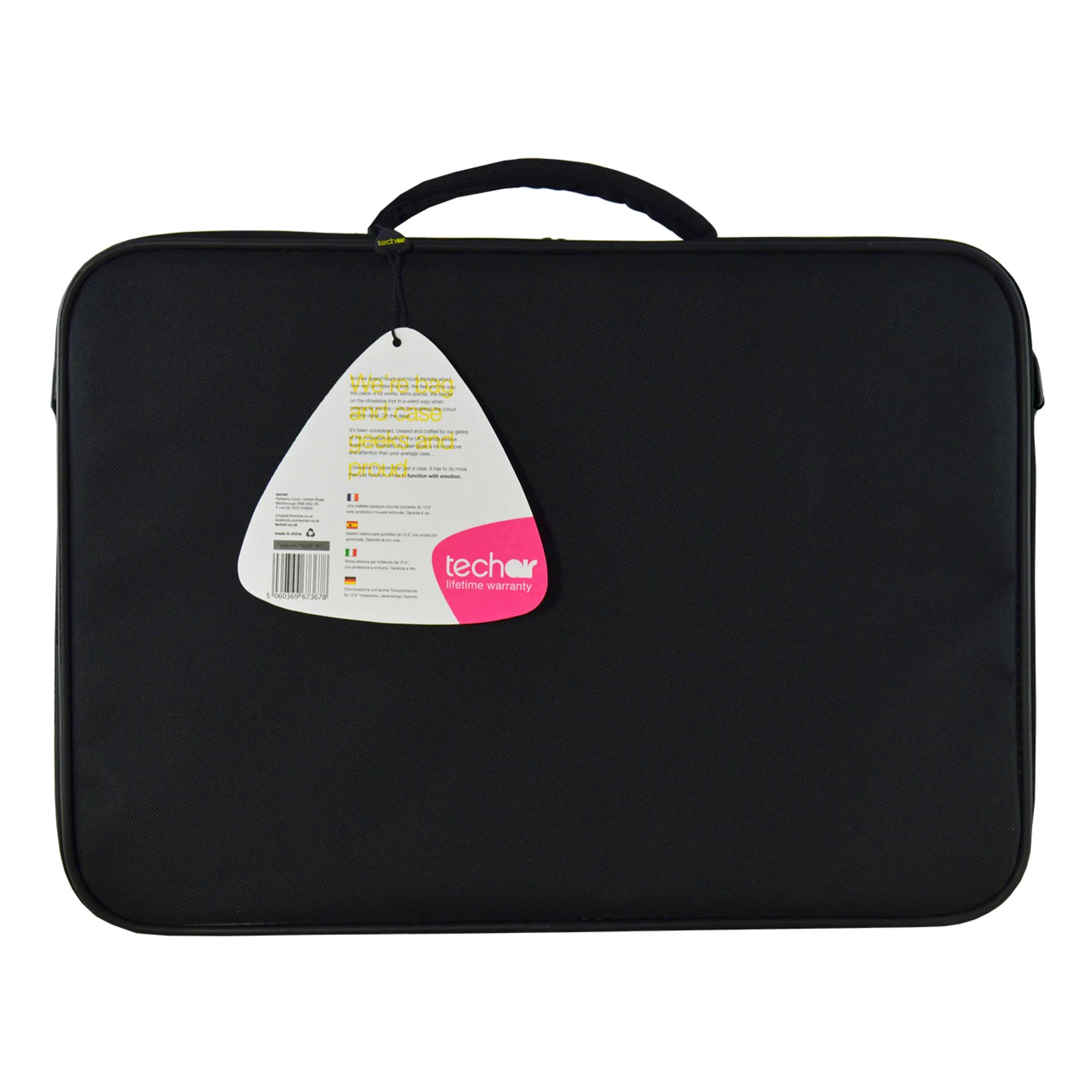 Techair Classic pro 39,6 cm (15.6") Malette Noir
