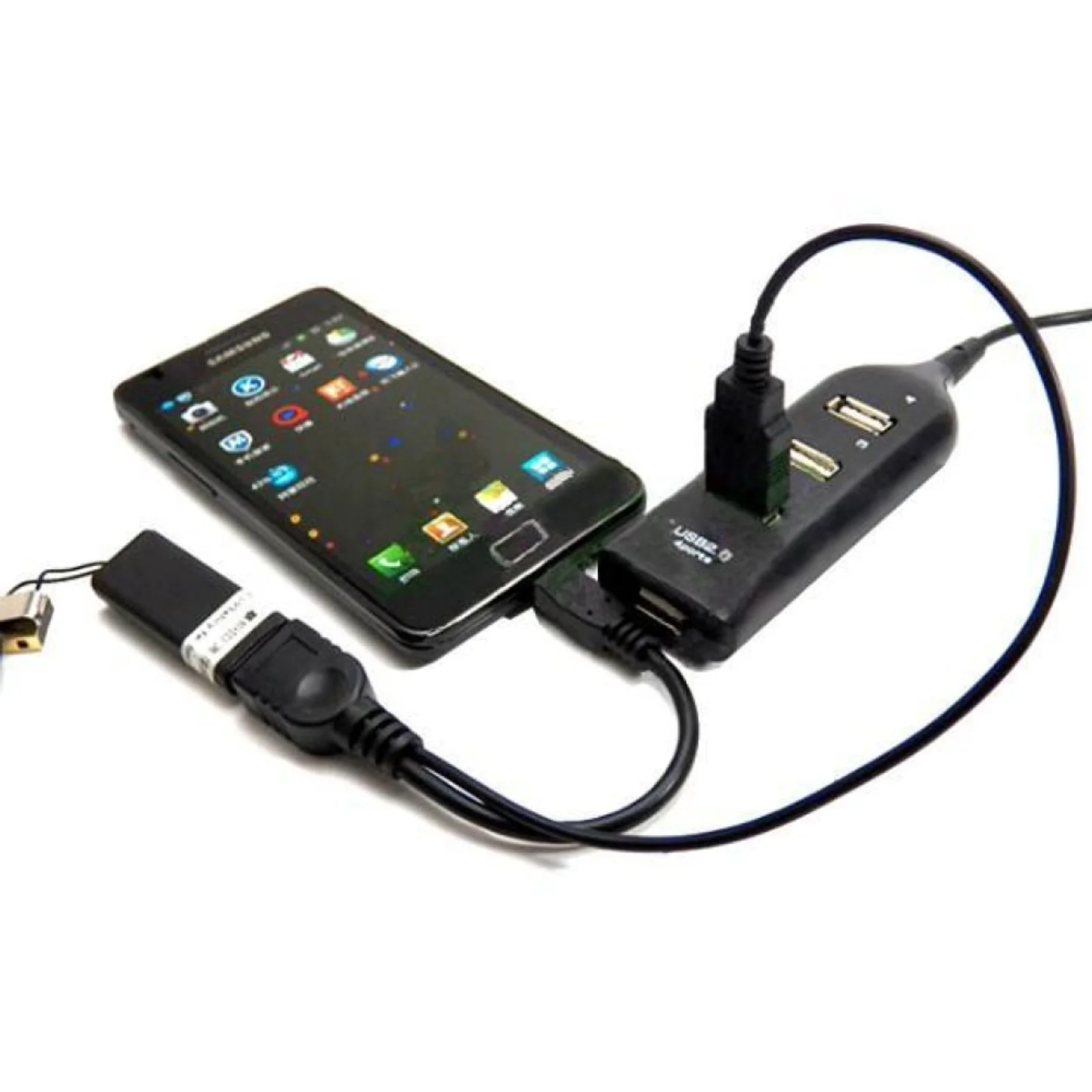 Techly 0.3m USB 2.0 A M/F - Micro USB 2.0 M câble USB 0,3 m USB A USB A/Micro-USB B Noir
