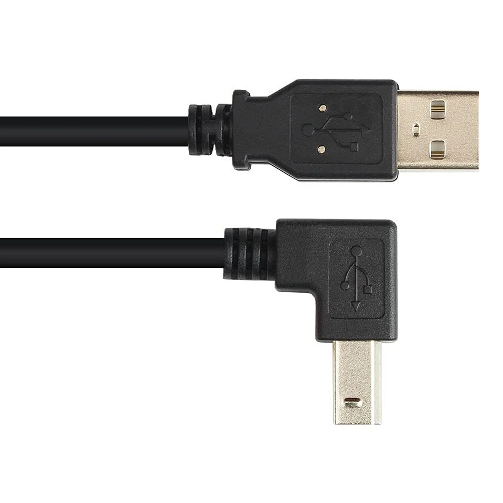 Techly 0.5m USB 2.0 A/B M câble USB 0,5 m USB A USB B 0,48 Gbit/s Noir