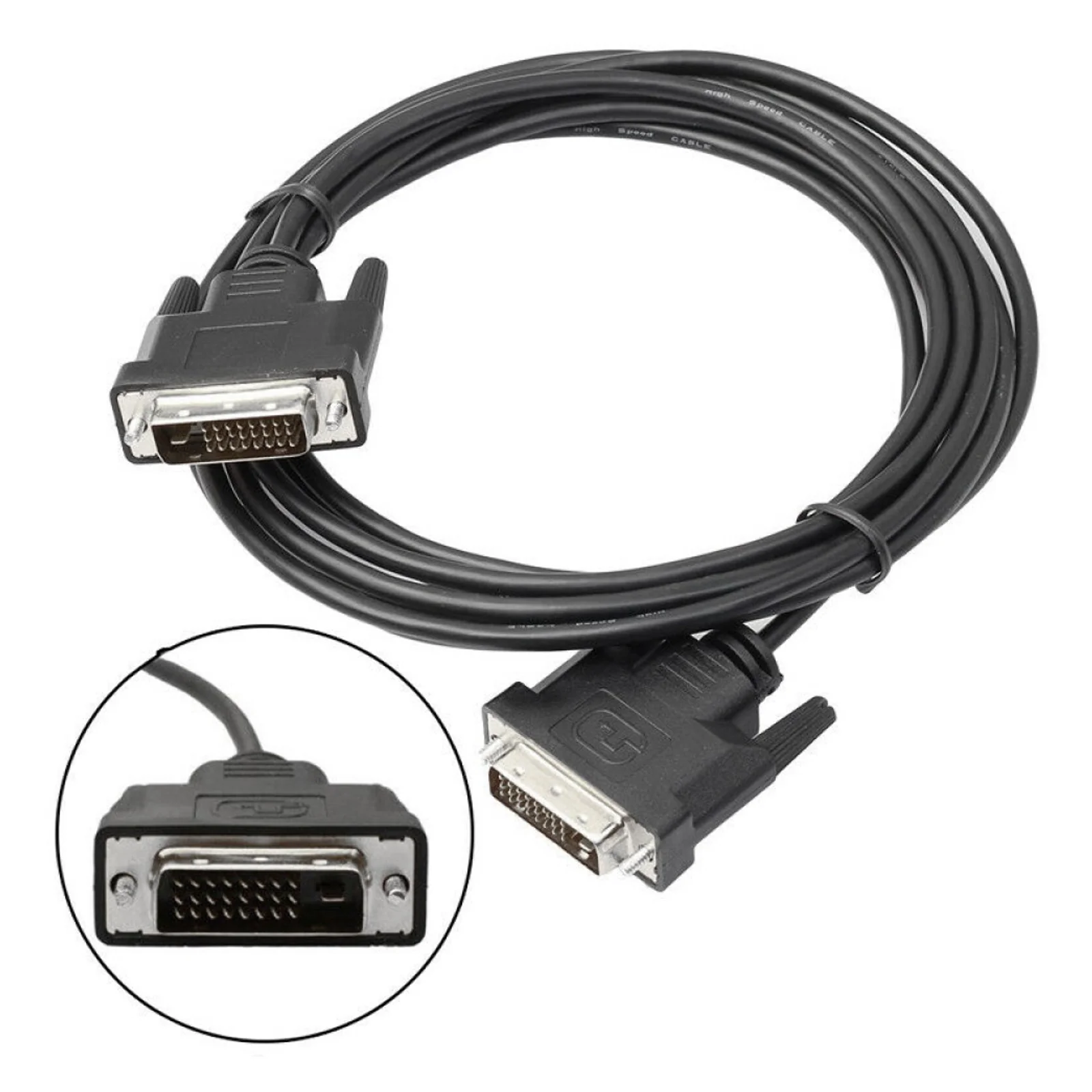 Techly 1.8m DVI-D câble DVI 1,8 m Noir