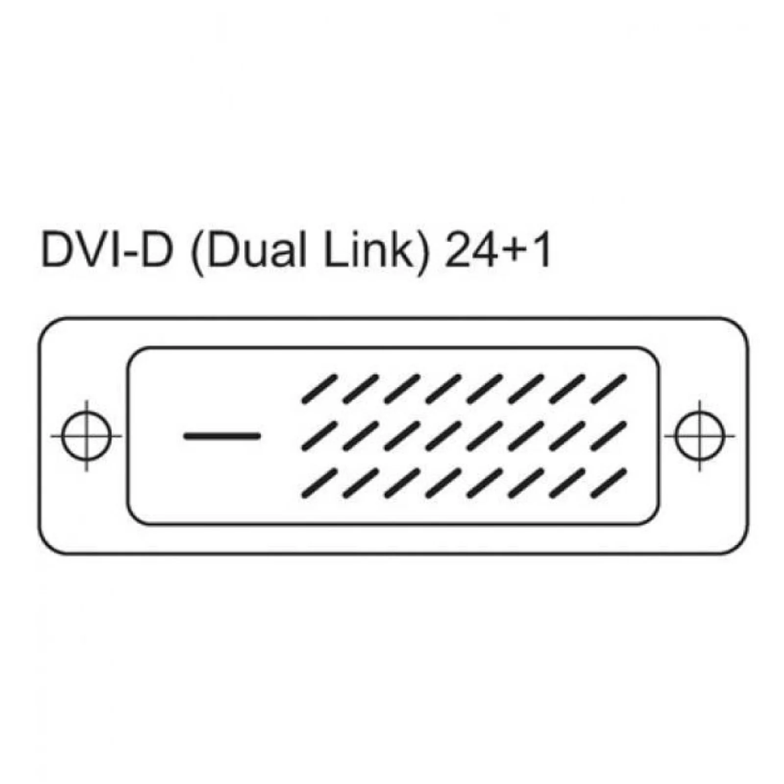 Techly 1.8m DVI-D câble DVI 1,8 m Noir