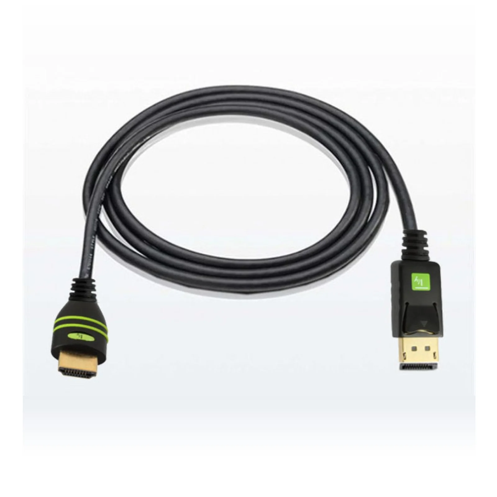 Techly 1m DisplayPort/HDMI Noir