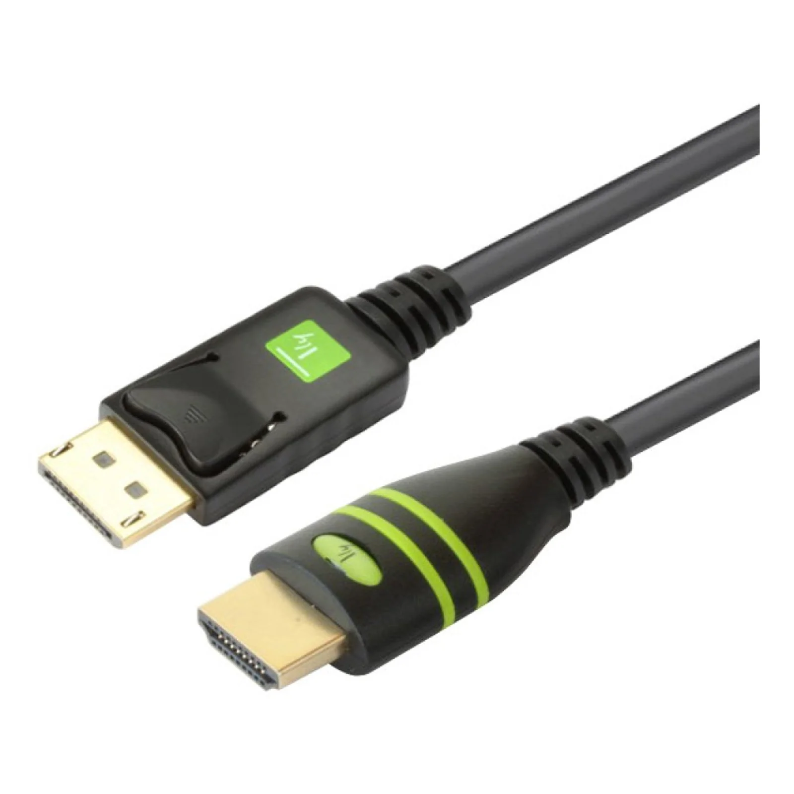 Techly 3m DisplayPort/HDMI Noir