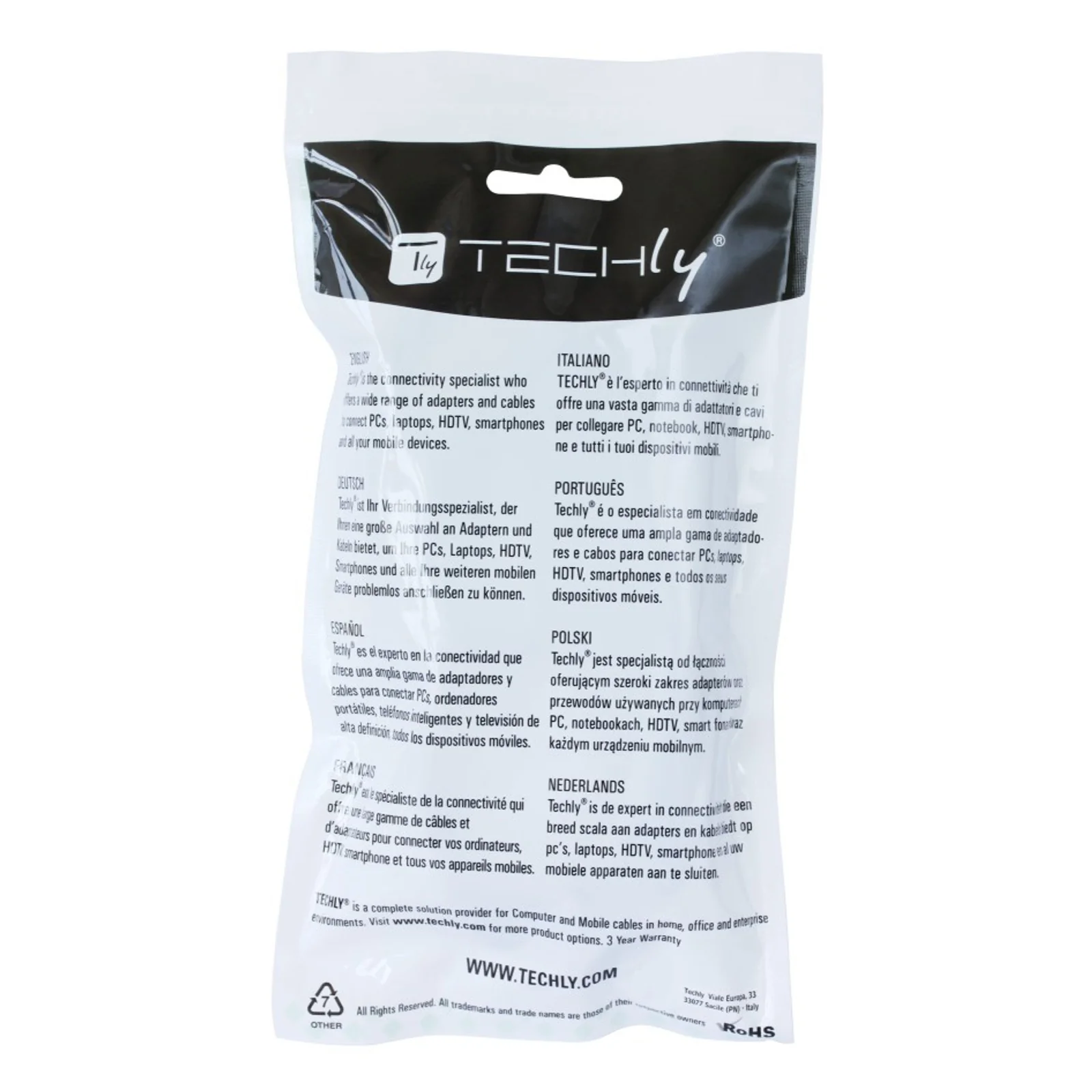 Techly 5.0m HDMI-A M/M câble HDMI 5 m HDMI Type A (Standard) Noir