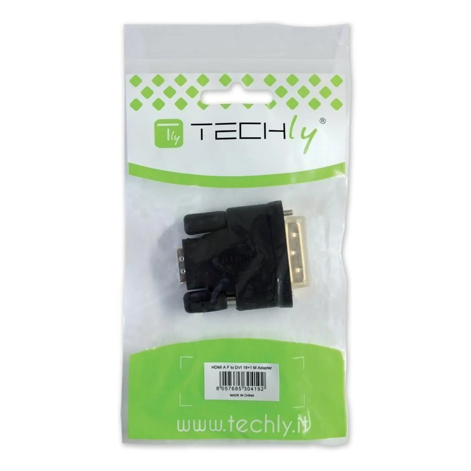 Techly HDMI - DVI-D M/F Noir