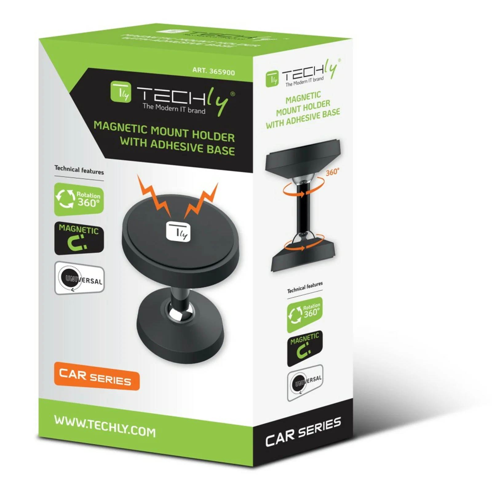 Techly I-SMART-UNI7 support Support passif Mobile/smartphone Noir