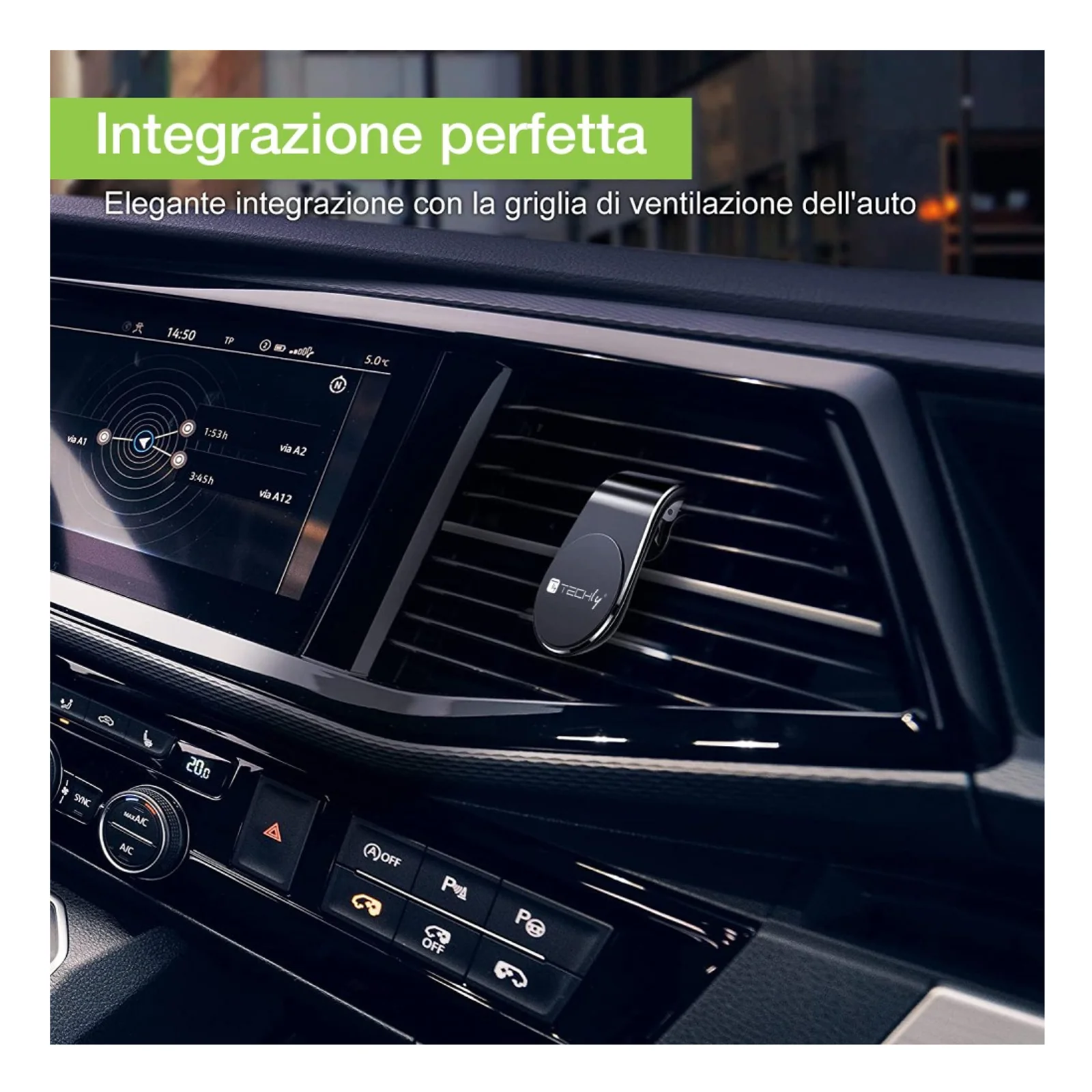 Techly I-SMART-UNIALTY support Support passif Mobile/smartphone Noir