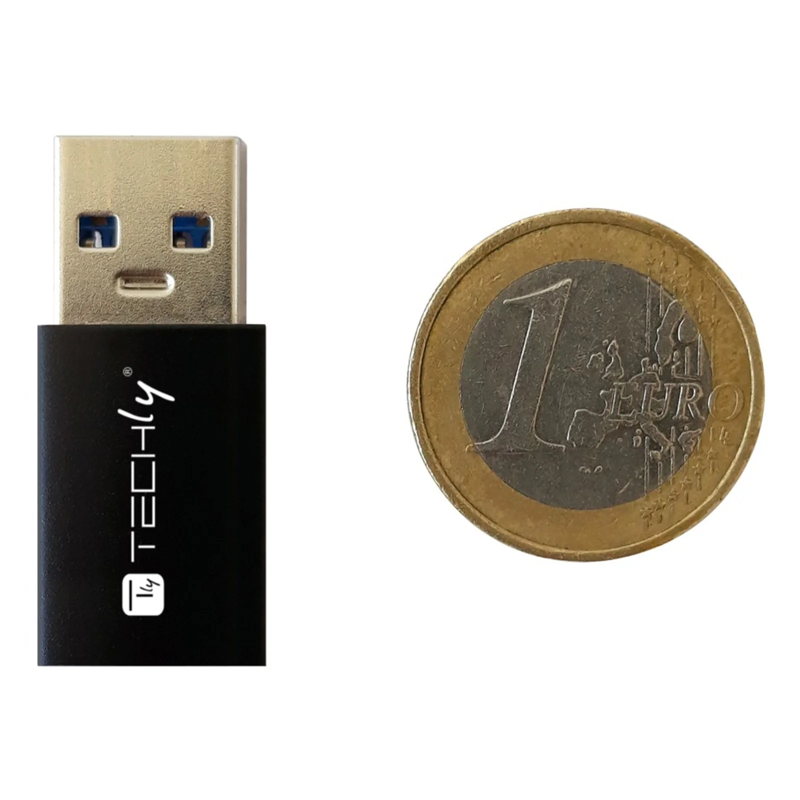 Techly IADAP USB3-AFT changeur de genre de câble USB A USB C Noir