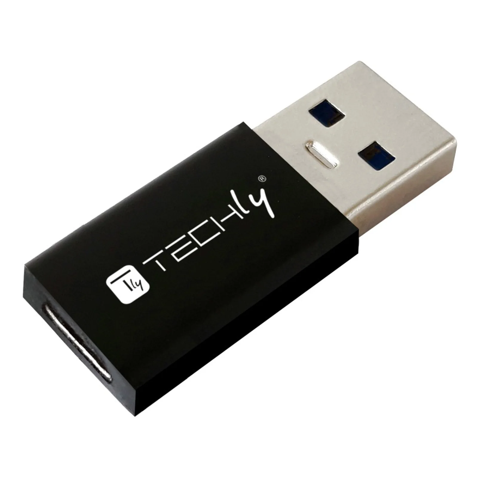 Techly IADAP USB3-AFT changeur de genre de câble USB A USB C Noir