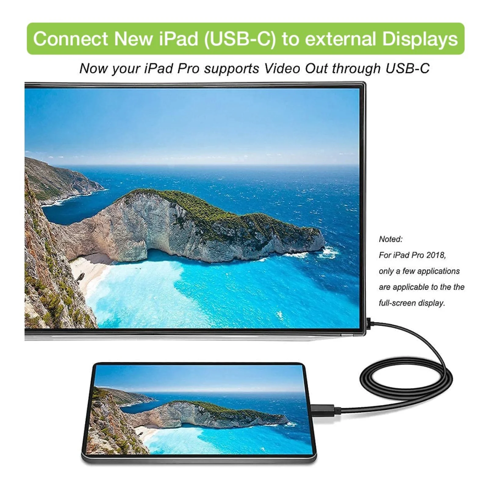 Techly IADAP USBC-HDMI2TY adaptateur graphique USB 3840 x 2160 pixels Noir