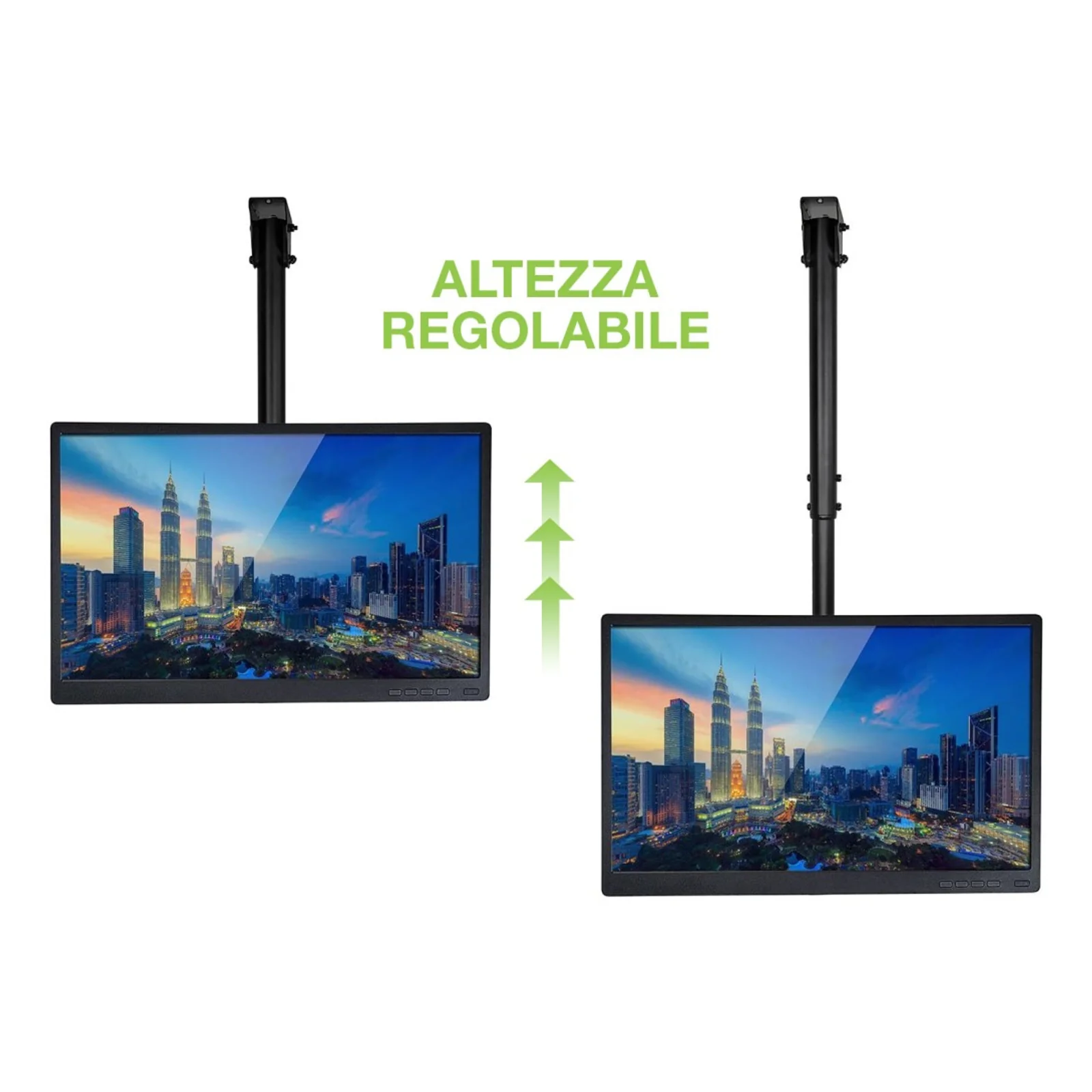 Techly ICA-CPLB 922L montage des affichages de messages 106,7 cm (42") Noir