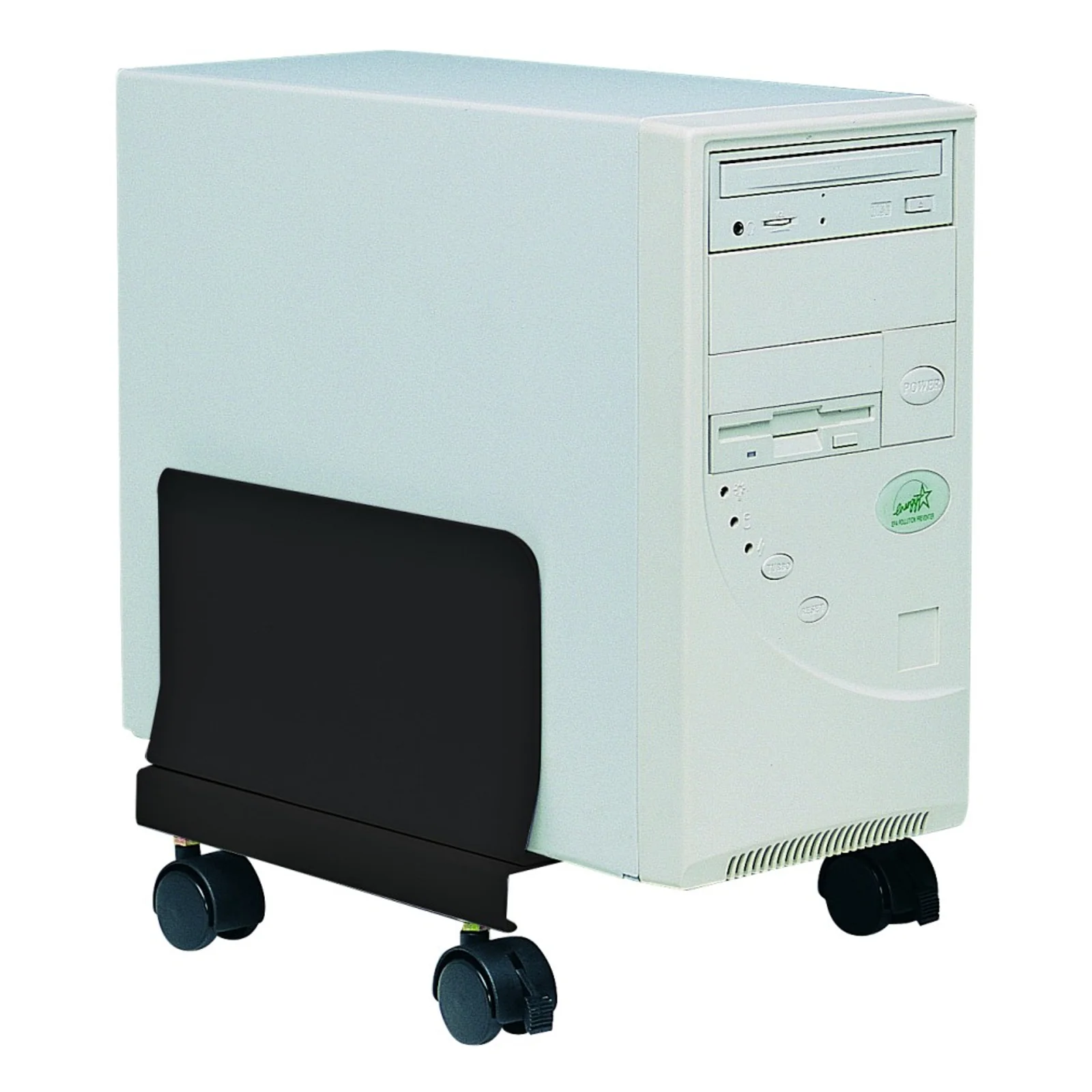 Techly ICA-CS 34 chariot et support multimédia Noir PC Panier multimédia
