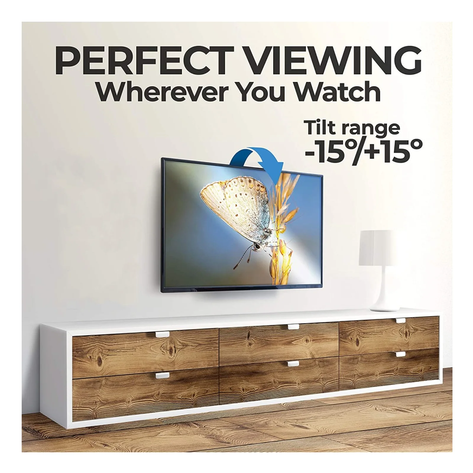 Techly ICA-LCD 201BK support pour téléviseur 76,2 cm (30") Noir