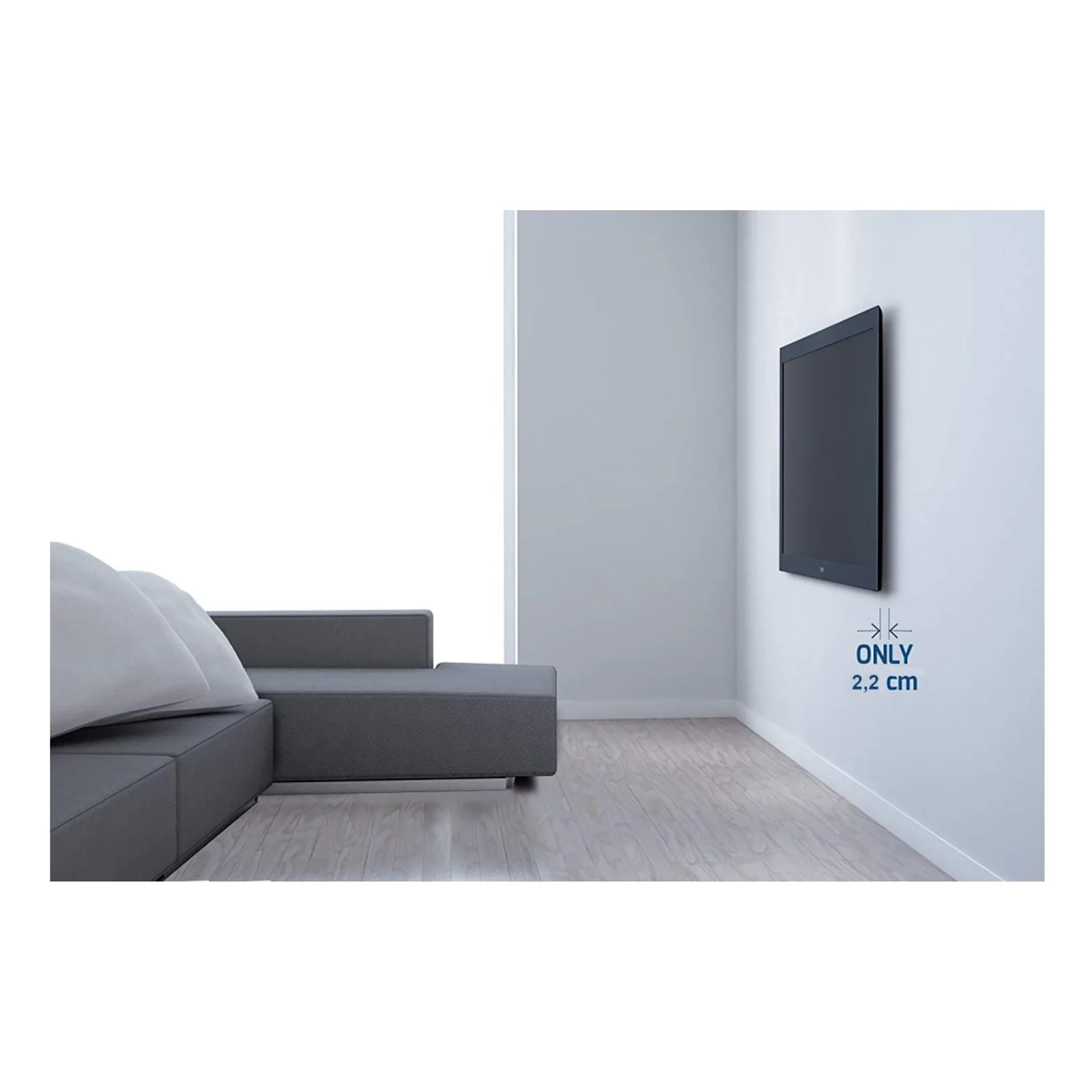 Techly ICA-LCD 24O support pour téléviseur 165,1 cm (65") Noir