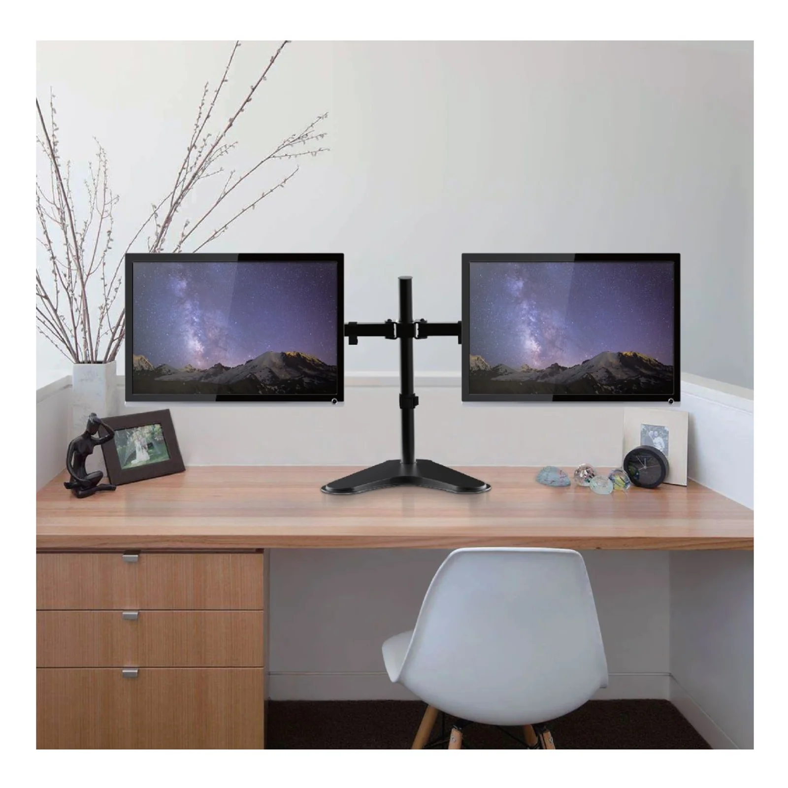 Techly ICA-LCD 2524 support d'écran plat pour bureau 81,3 cm (32") Noir