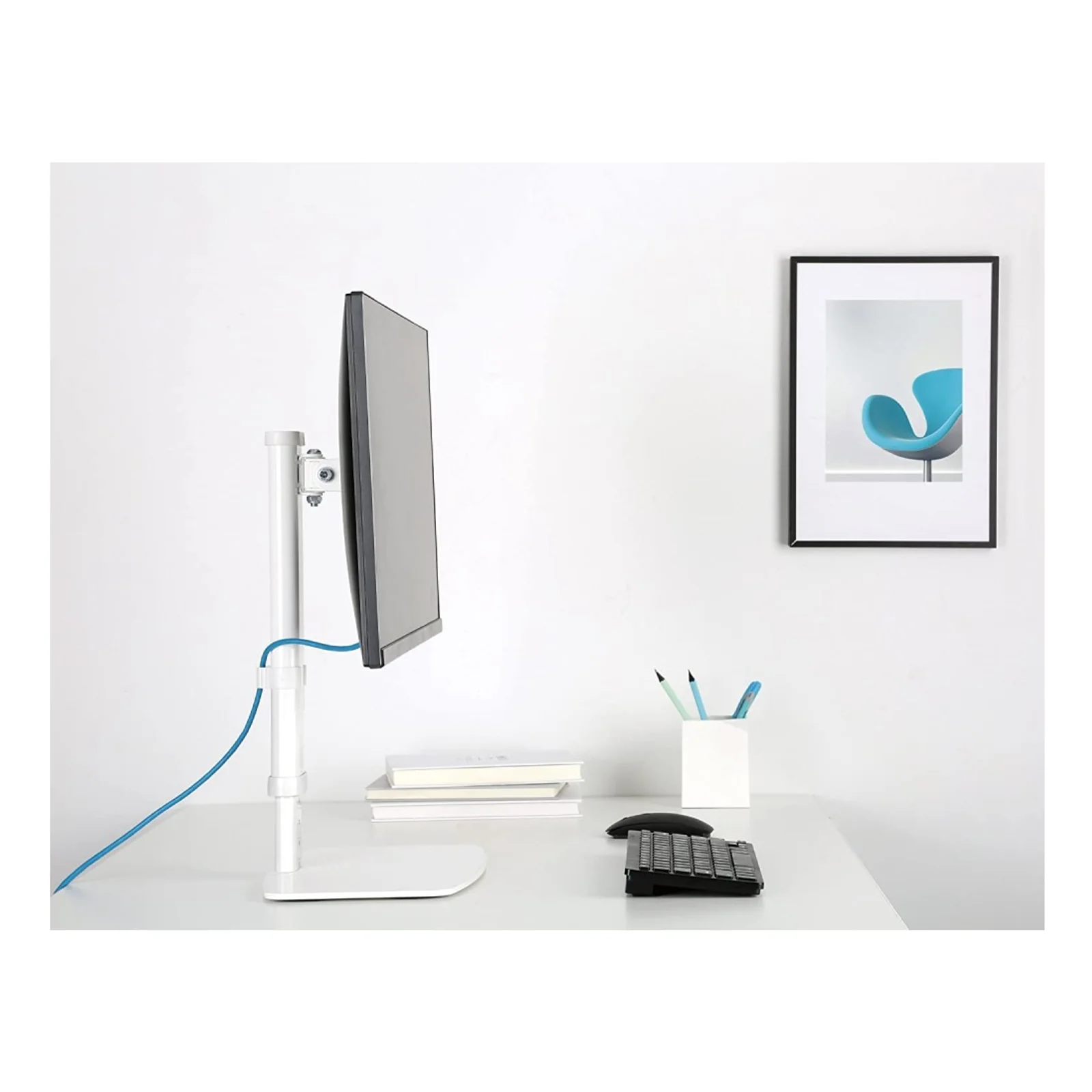 Techly ICA-LCD 260 support d'écran plat pour bureau 68,6 cm (27") Blanc
