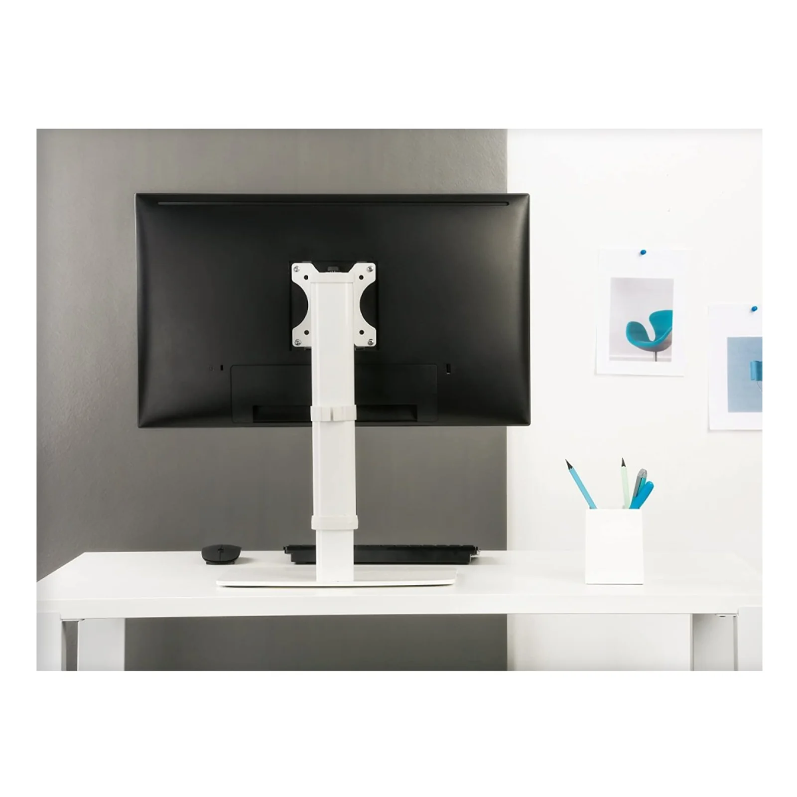 Techly ICA-LCD 260 support d'écran plat pour bureau 68,6 cm (27") Blanc