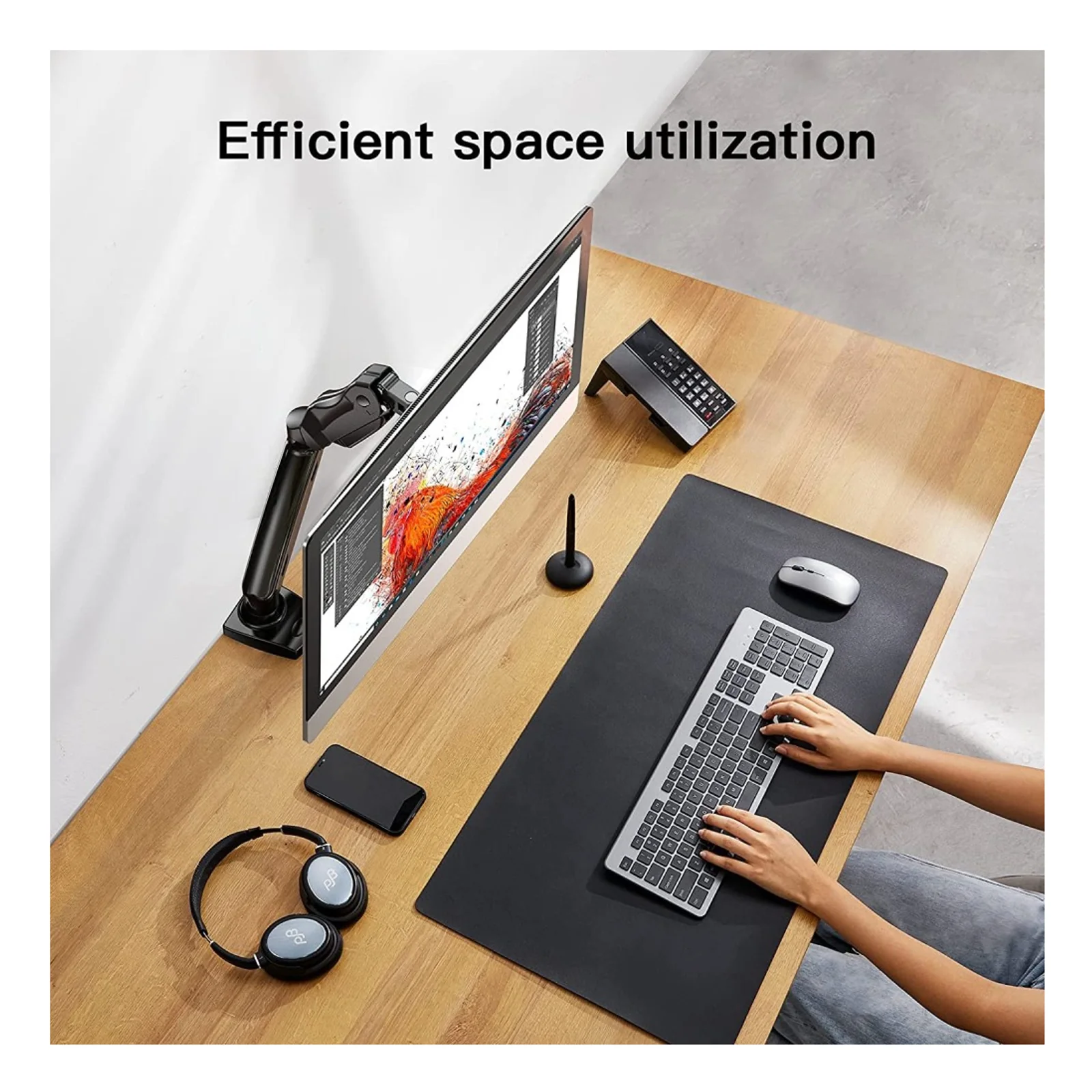 Techly ICA-LCD 514 support d'écran plat pour bureau 68,6 cm (27") Noir