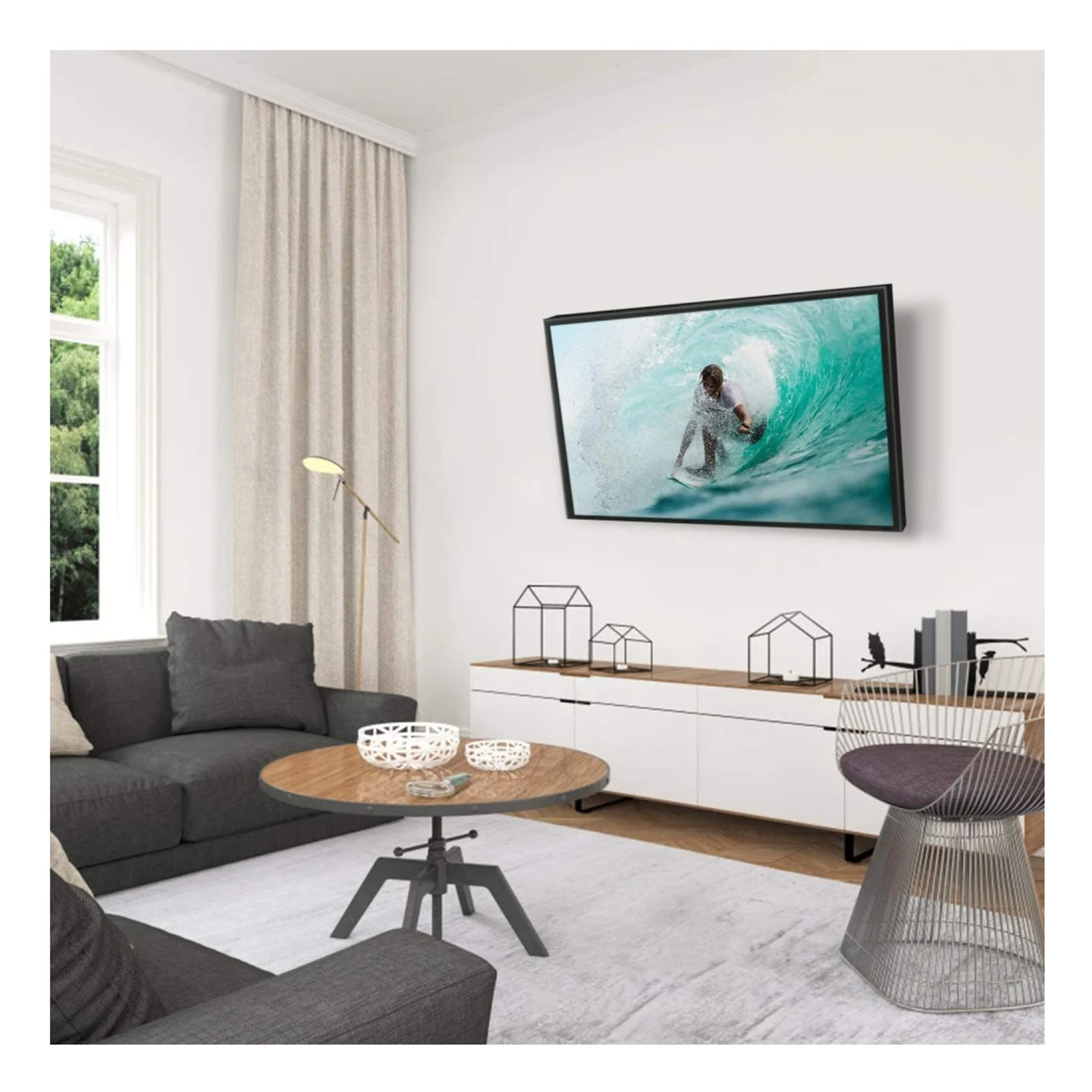 Techly ICA-LCD-901 76,2 cm (30") Noir