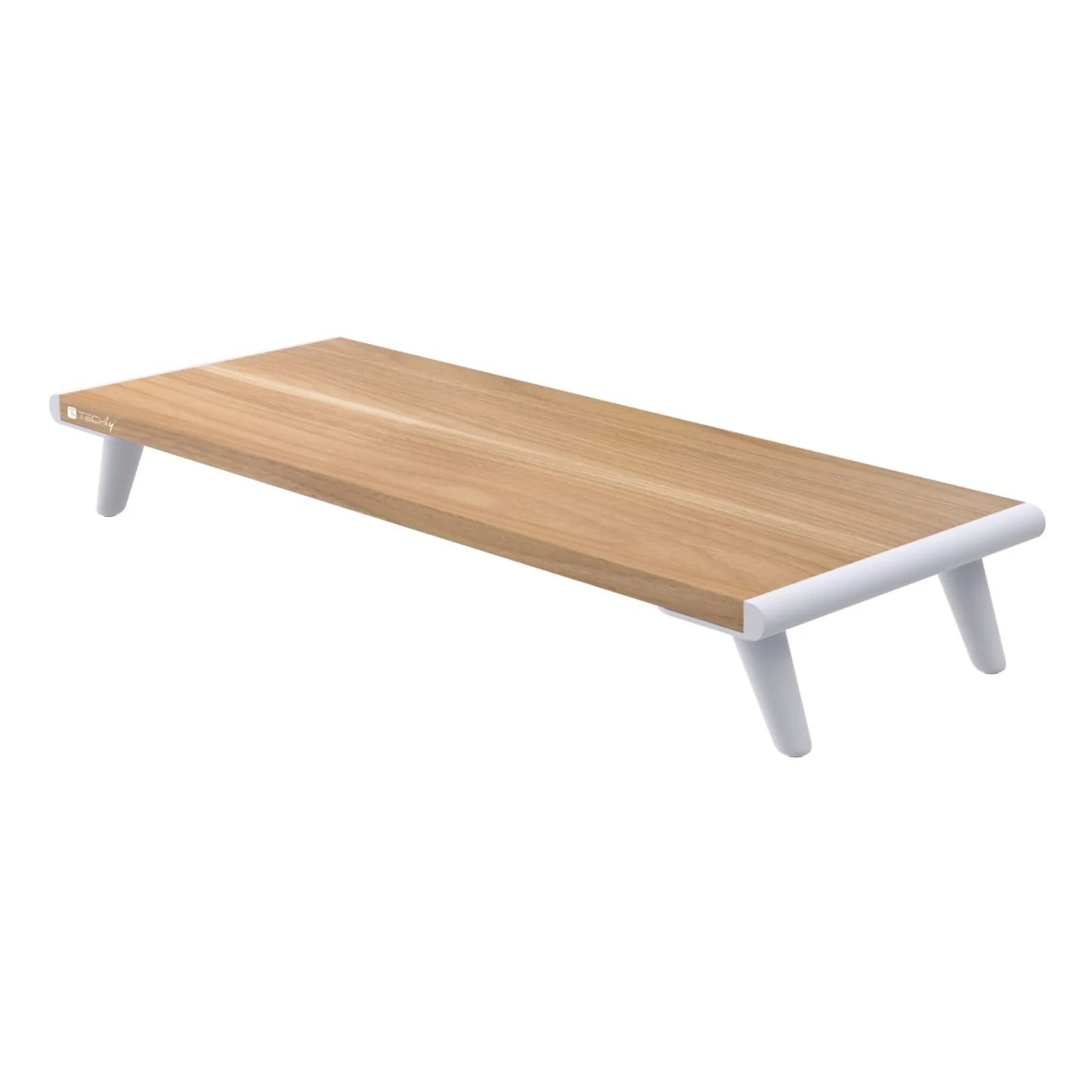 Techly ICA-MS 389 support d'écran plat pour bureau Blanc, Bois