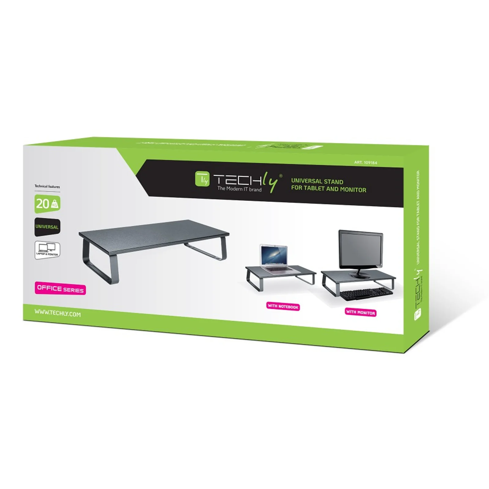 Techly ICA-MS 600TY support d'écran plat pour bureau Noir