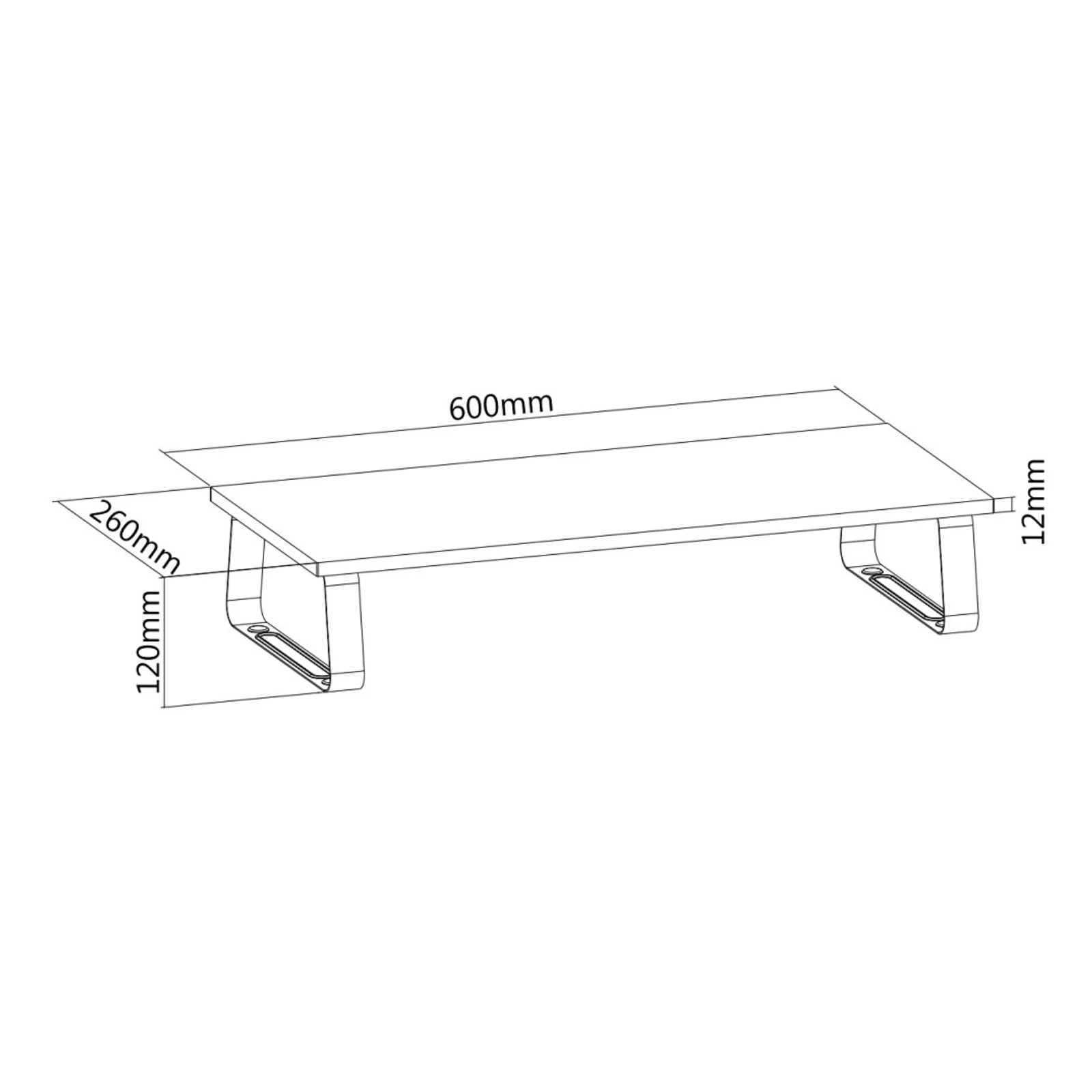 Techly ICA-MS 600TY support d'écran plat pour bureau Noir