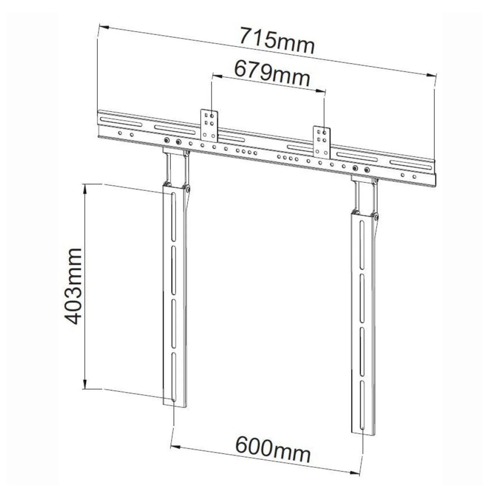 Techly ICA-PLB 102S support pour téléviseur Noir