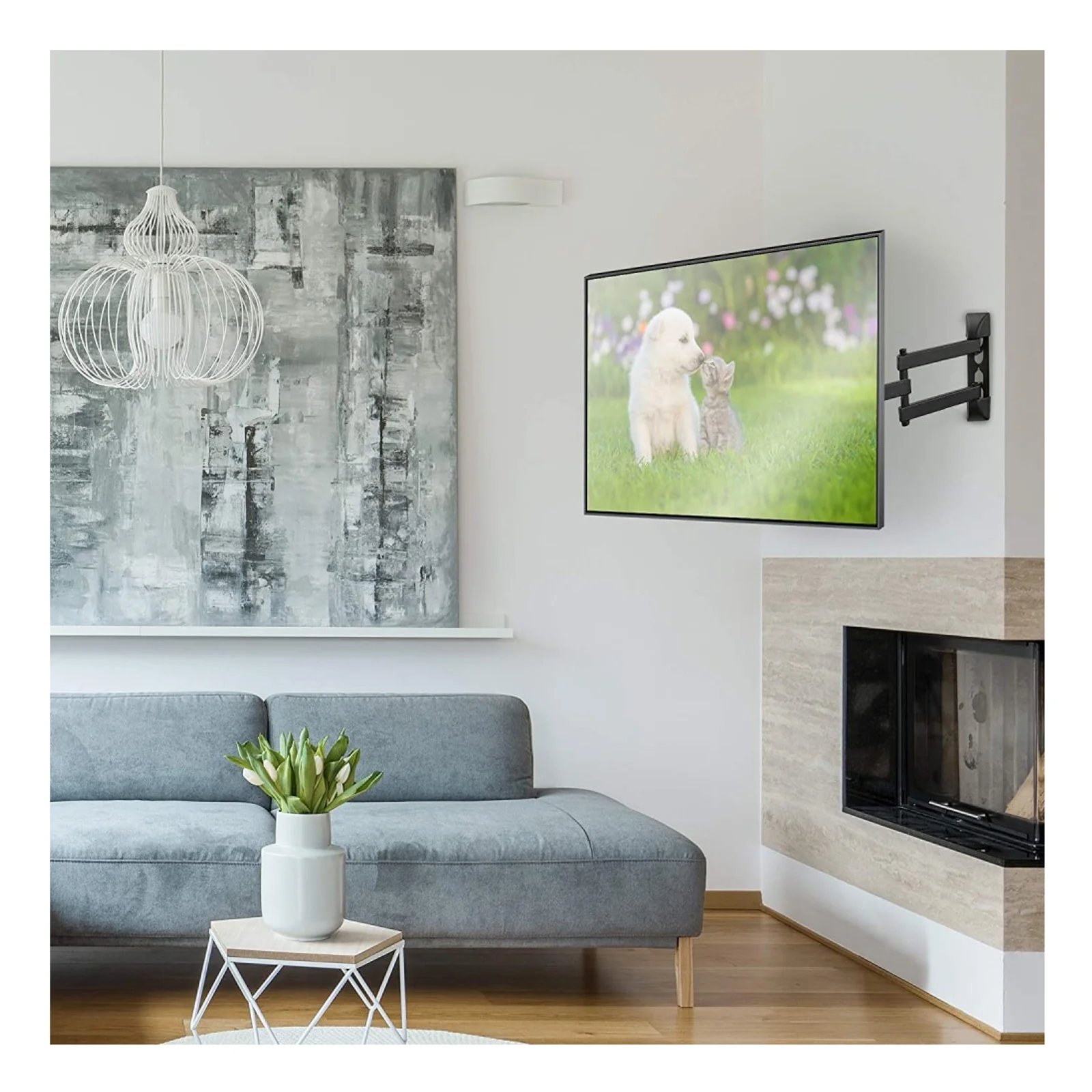 Techly ICA-PLB 136E support pour téléviseur 139,7 cm (55") Noir