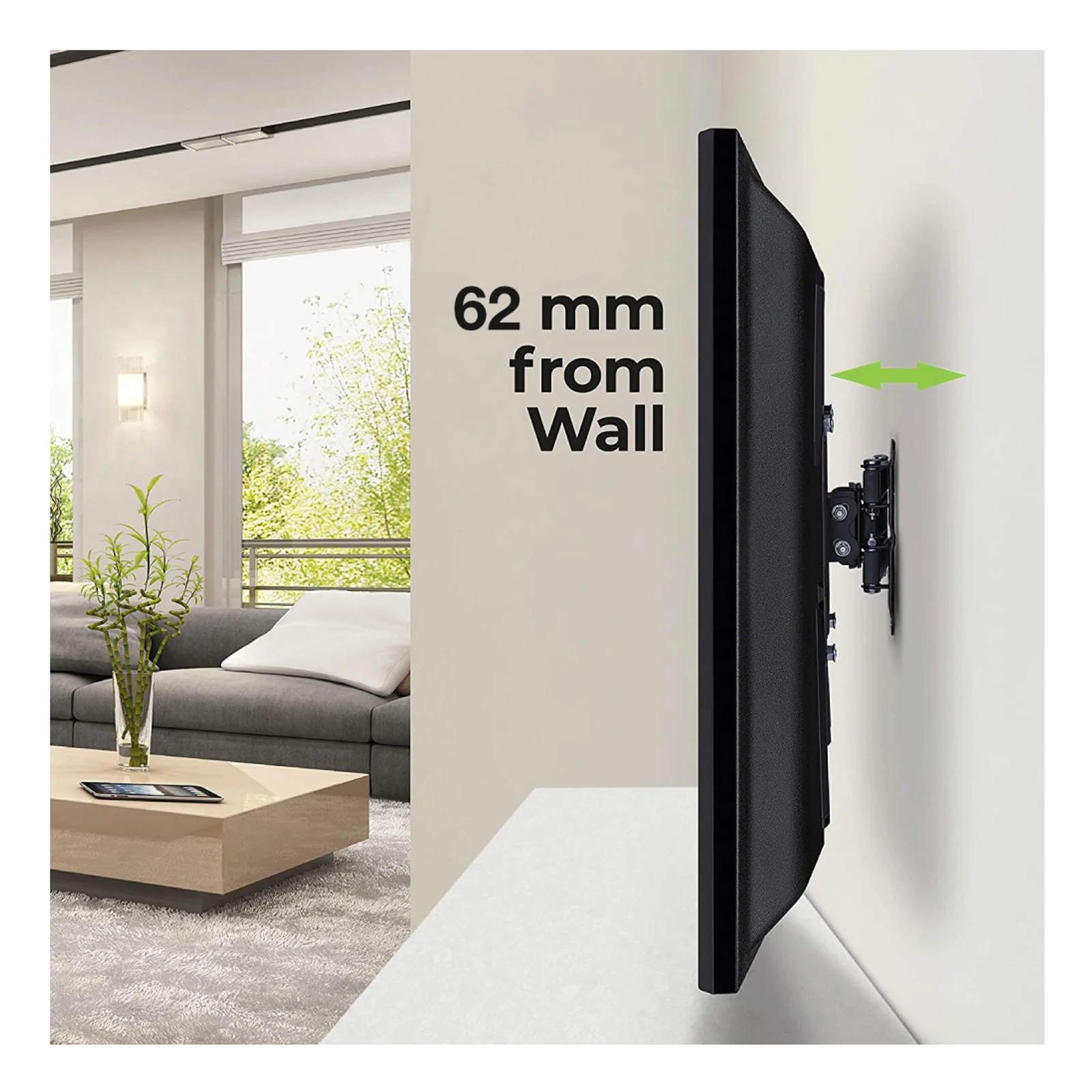 Techly ICA-PLB 136E support pour téléviseur 139,7 cm (55") Noir
