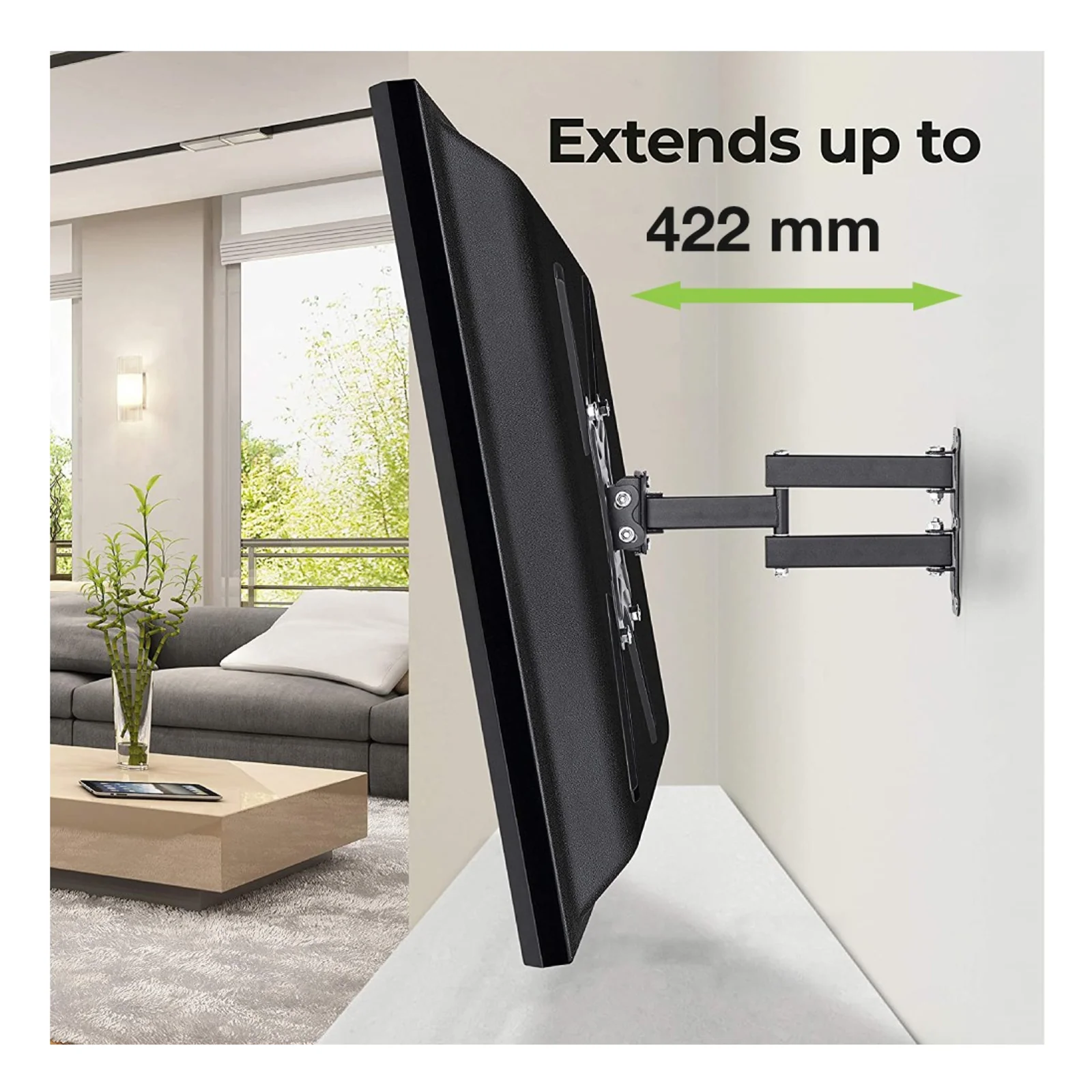 Techly ICA-PLB 136E support pour téléviseur 139,7 cm (55") Noir