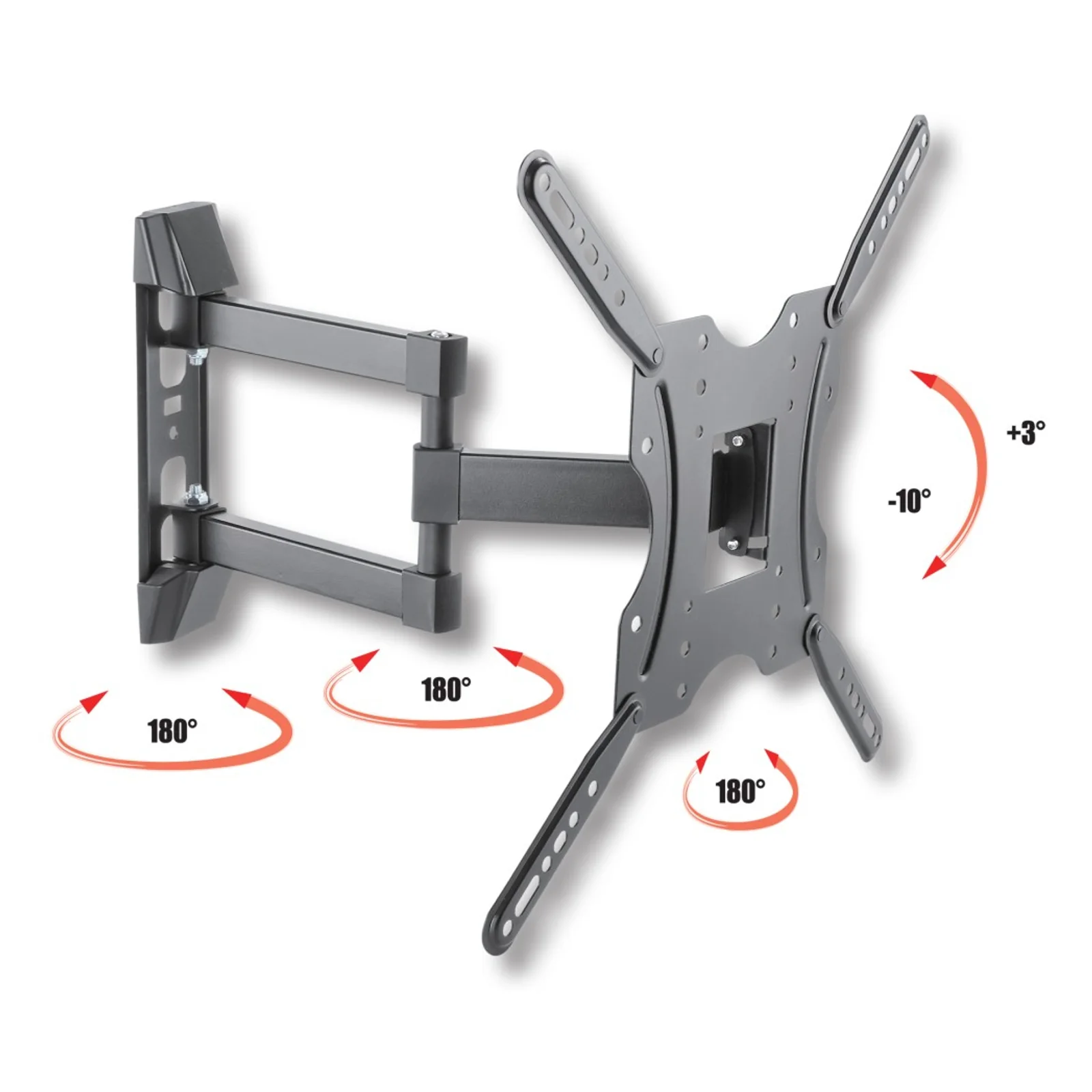 Techly ICA-PLB 136E support pour téléviseur 139,7 cm (55") Noir