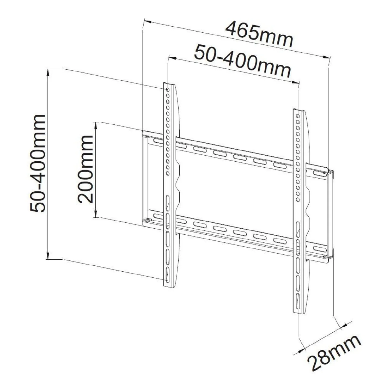 Techly ICA-PLB 162M support pour téléviseur 139,7 cm (55") Noir