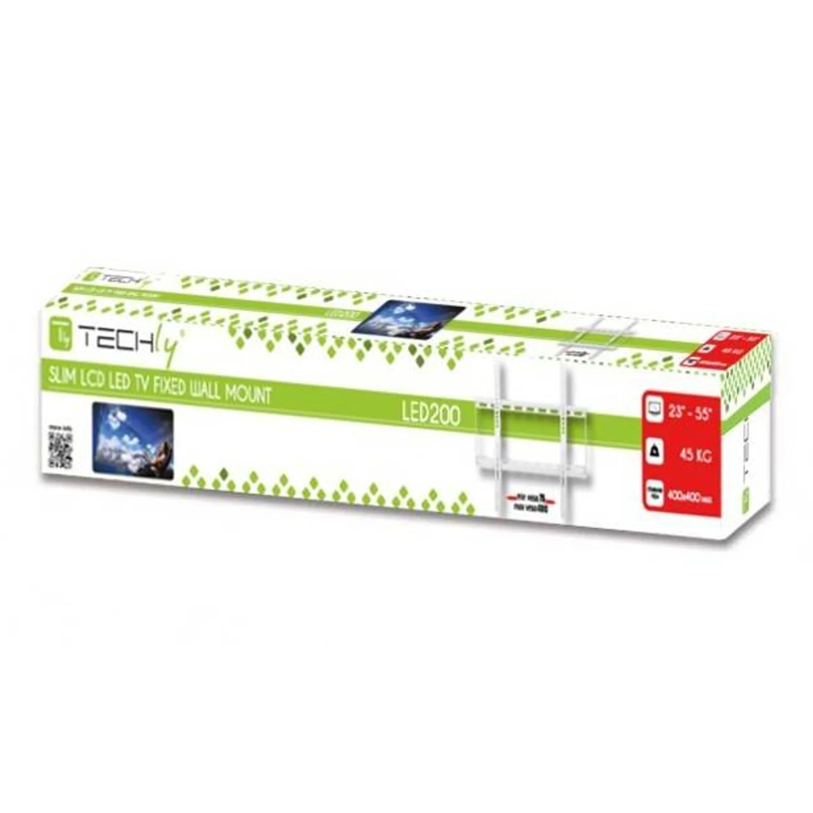 Techly ICA-PLB-162MW support pour téléviseur 139,7 cm (55") Blanc