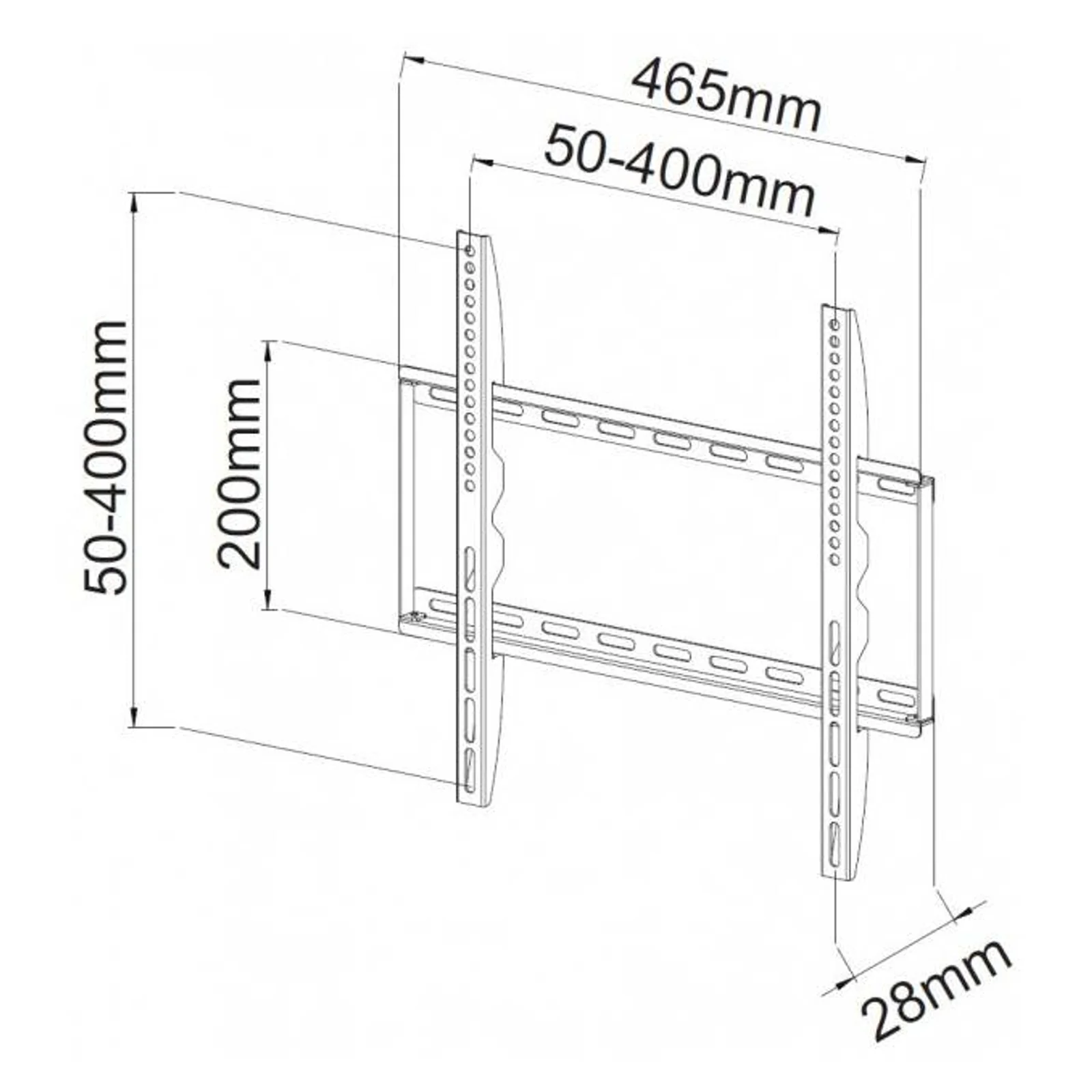 Techly ICA-PLB-162MW support pour téléviseur 139,7 cm (55") Blanc
