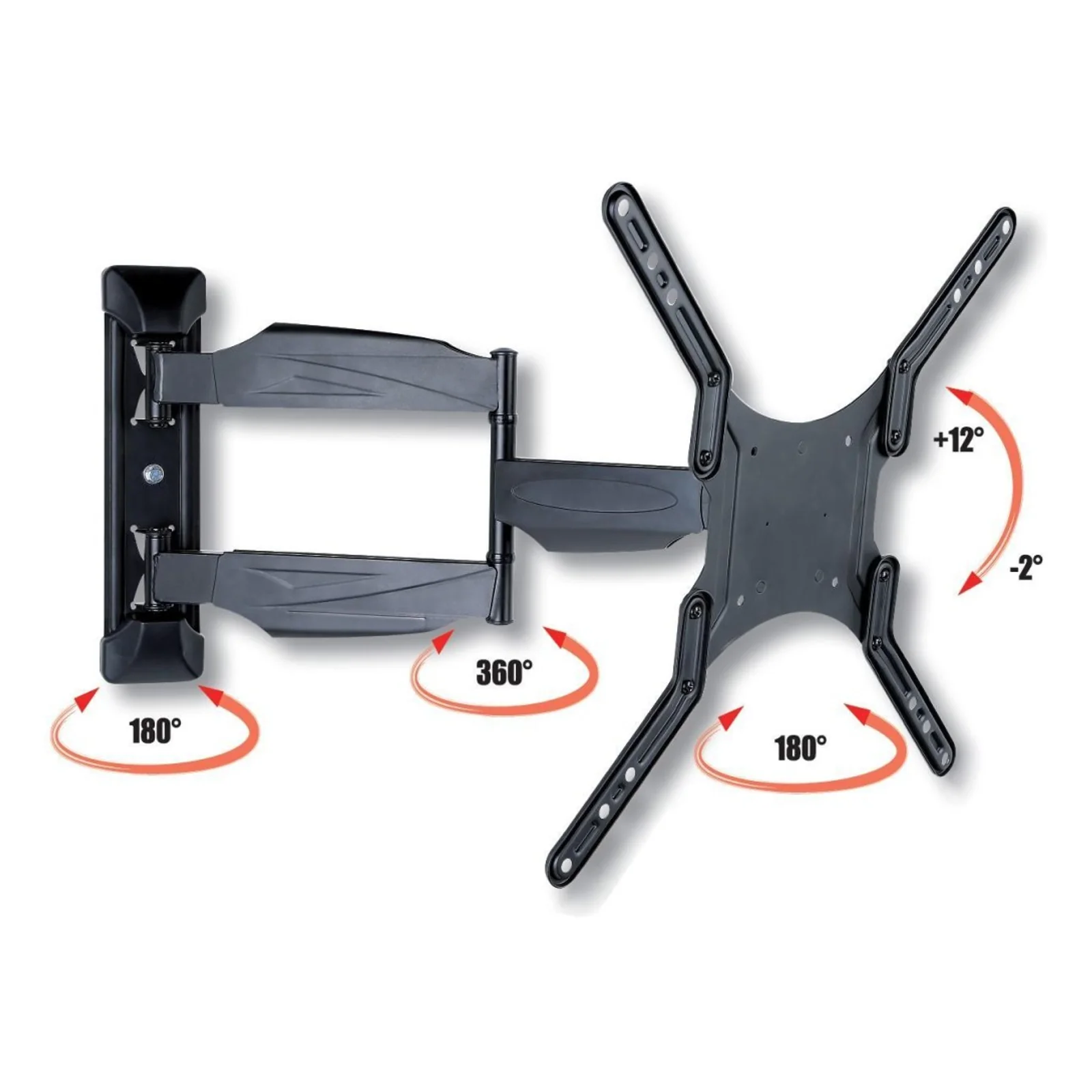 Techly ICA-PLB 171M support pour téléviseur 139,7 cm (55") Noir