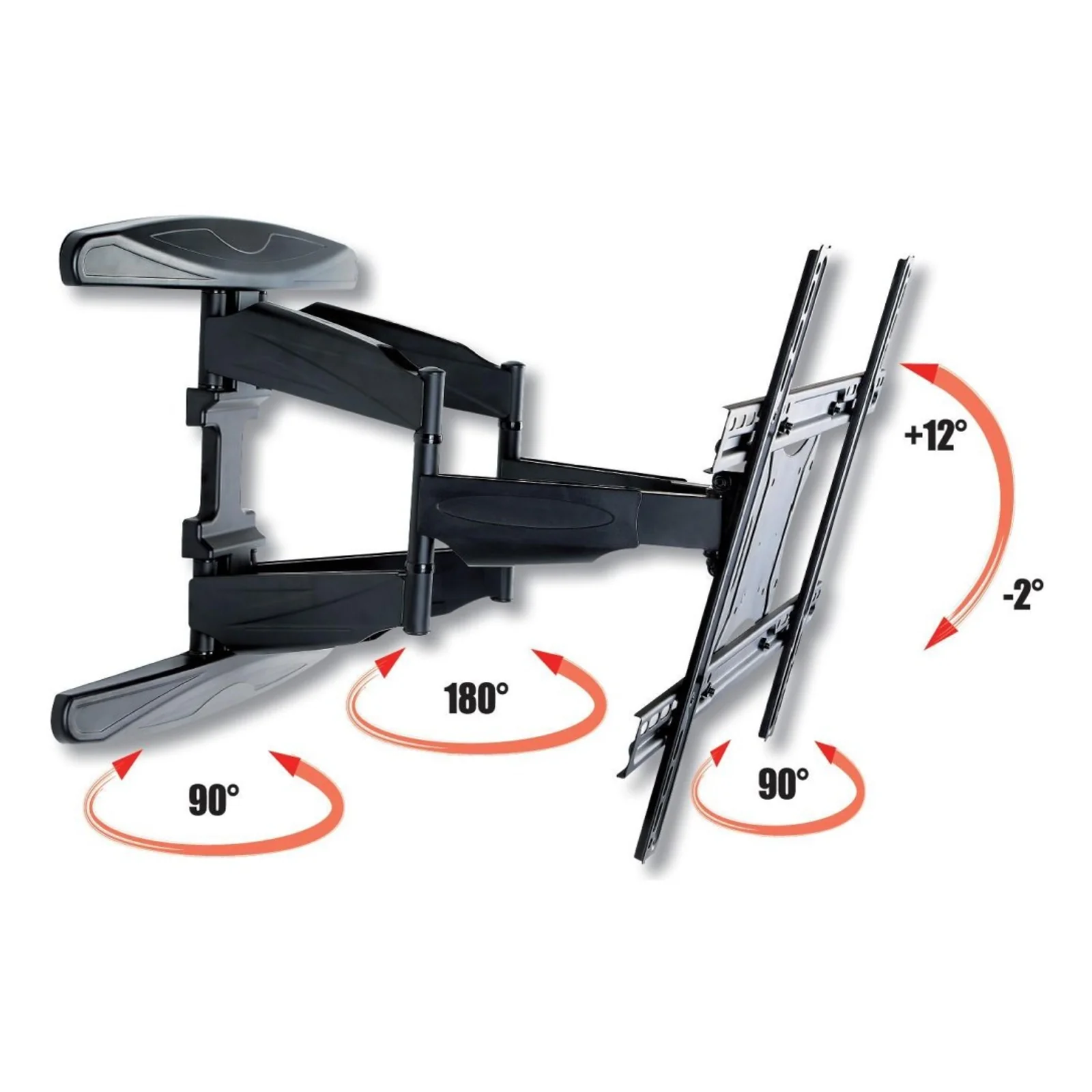 Techly ICA-PLB 172L support pour téléviseur 2,03 m (80") Noir
