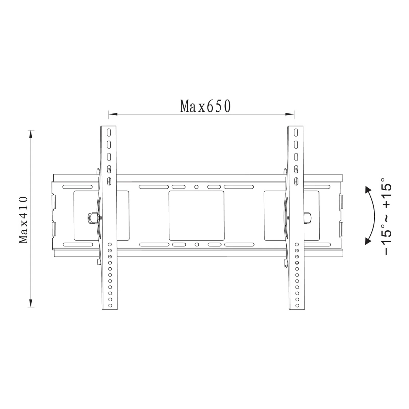 Techly ICA-PLB 231L support pour téléviseur 177,8 cm (70") Noir