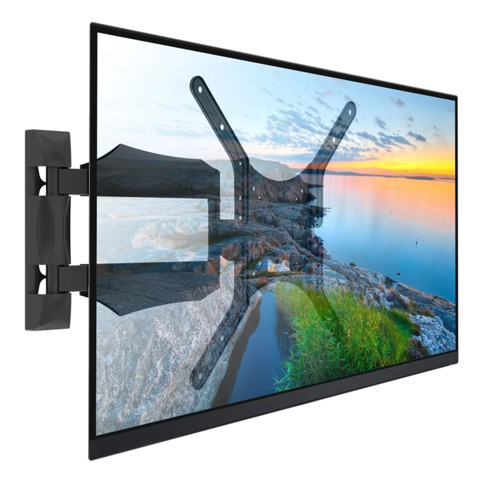 Techly ICA-PLB 271M support pour téléviseur 132,1 cm (52") Noir