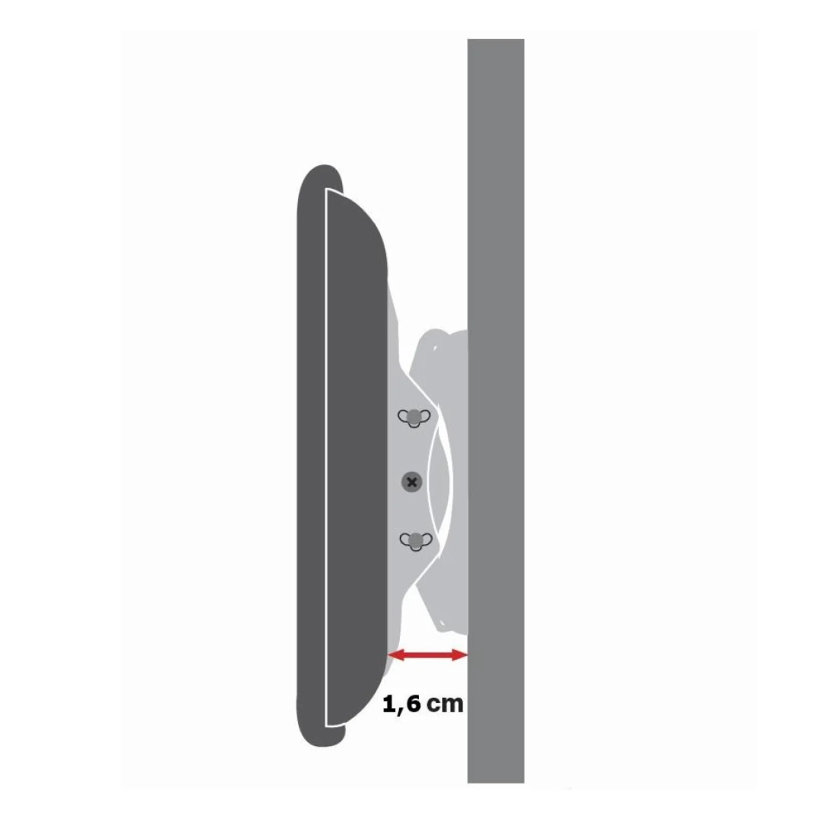 Techly ICA-PLB 860 support pour téléviseur 2,03 m (80") Noir