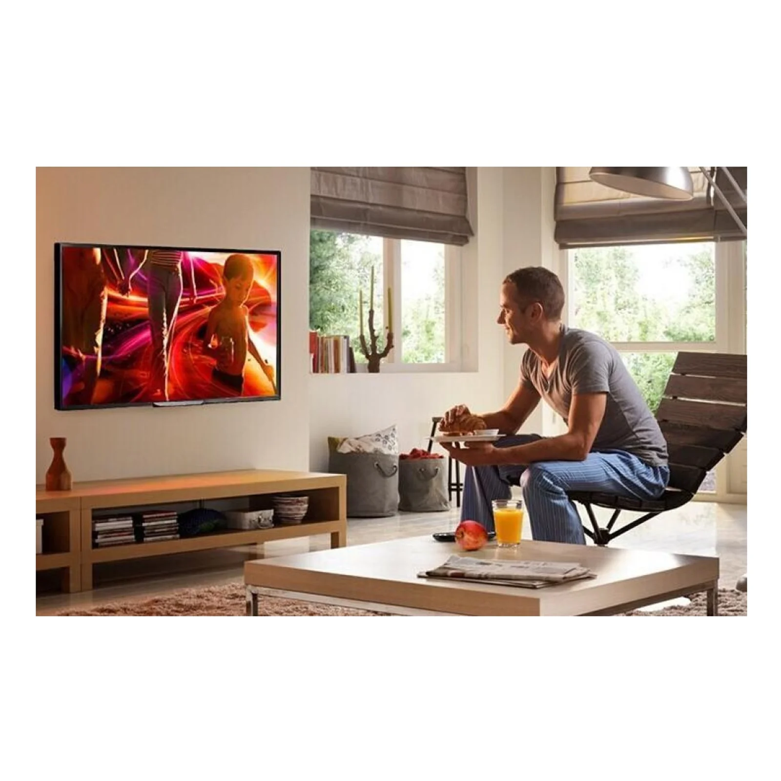 Techly ICA-PLB 860 support pour téléviseur 2,03 m (80") Noir