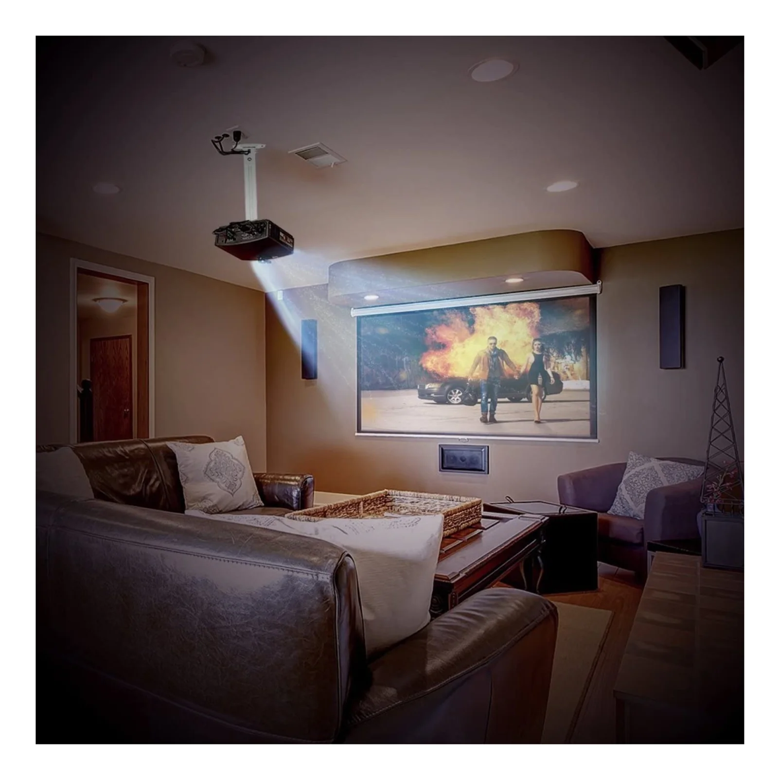 Techly ICA-PM 18M support pour projecteurs Plafond Argent