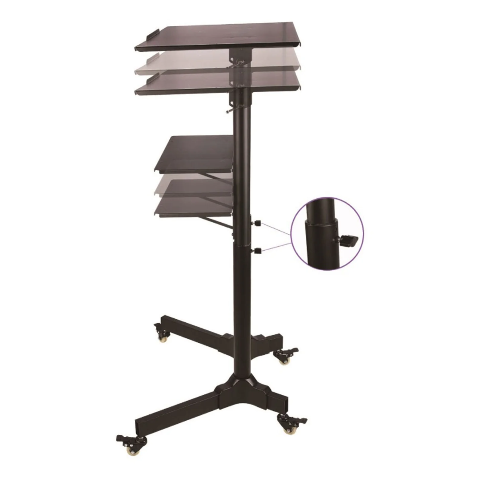 Techly ICA-TB TPM-1BK Support de livres Supports de Laptop Noir