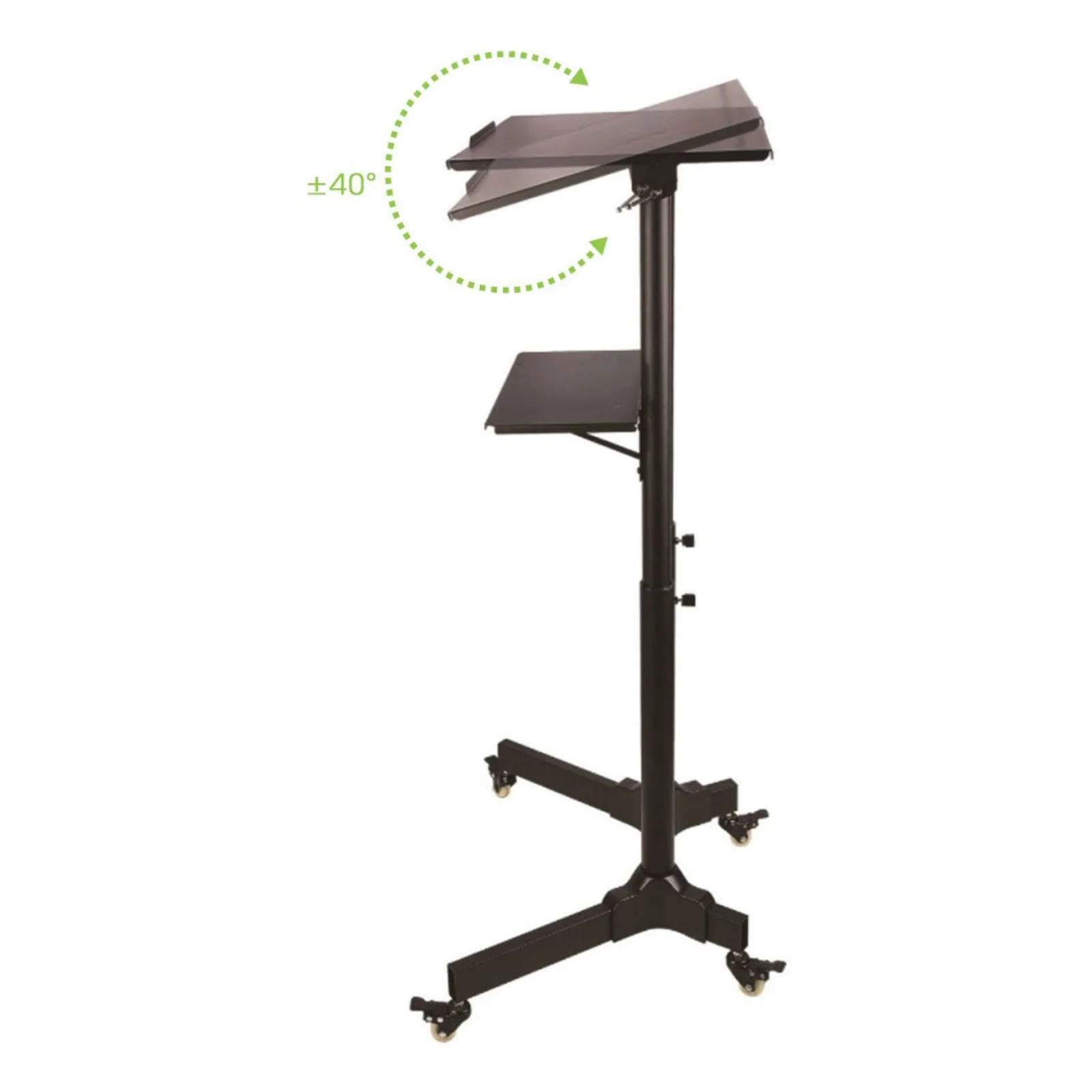 Techly ICA-TB TPM-1BK Support de livres Supports de Laptop Noir