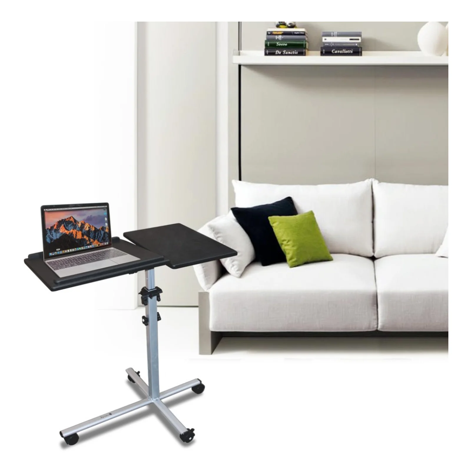 Techly ICA-TB TPM-2 Support de livres Supports de Laptop Noir, Argent